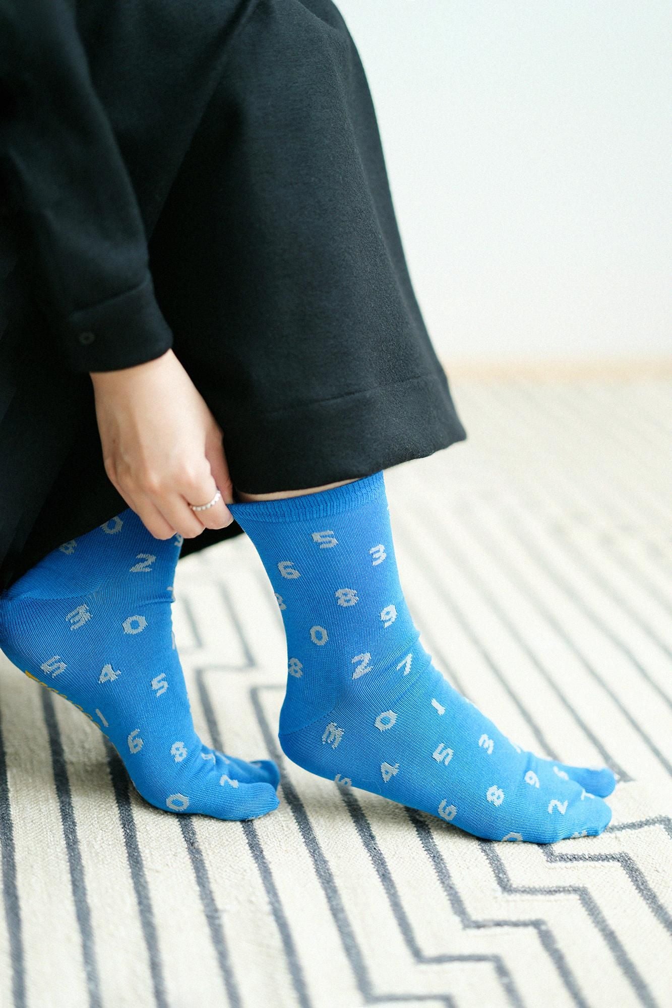 【net Limited 40%OFF】Eco Tabi Socks (Mid-calf)／SO-SU-U Dayflower Blue【Women】