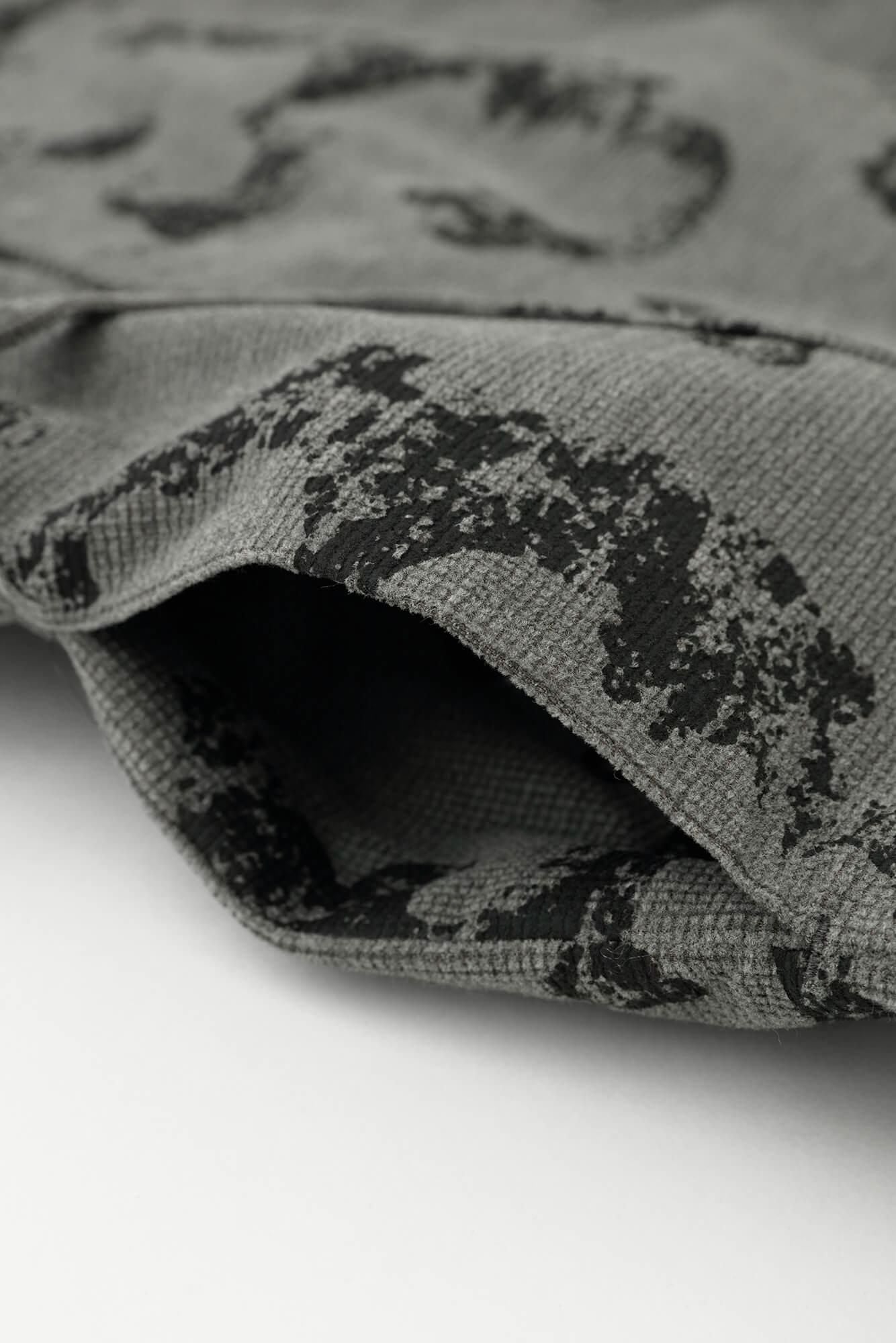 Soft Thermo(R) Corduroy hand-patterned with Lining Samue Worker Jacket / Raging Billows Era Grey