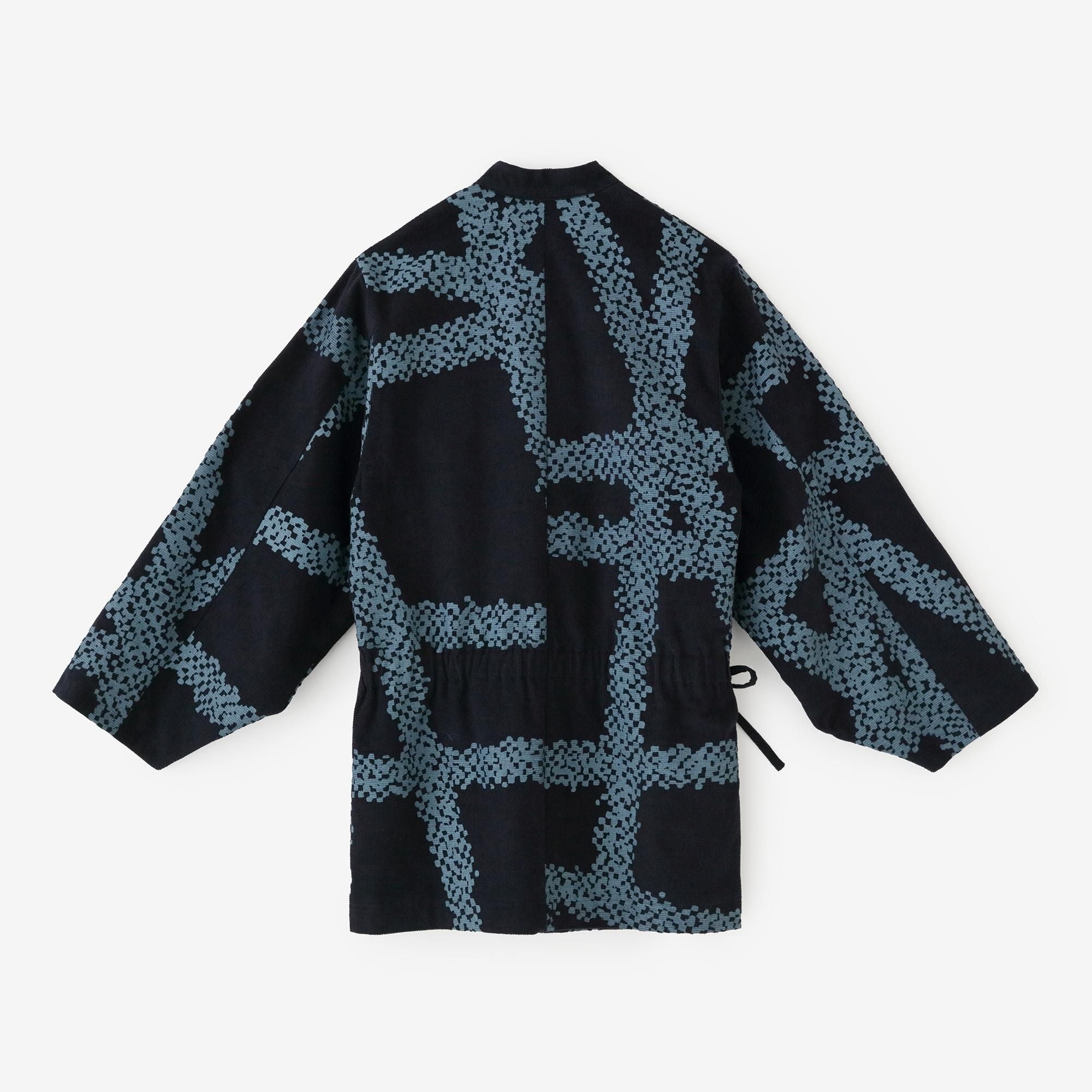 Soft Thermo(R) Corduroy Samue Worker Jacket with Lining / Tied-up Dark Blue