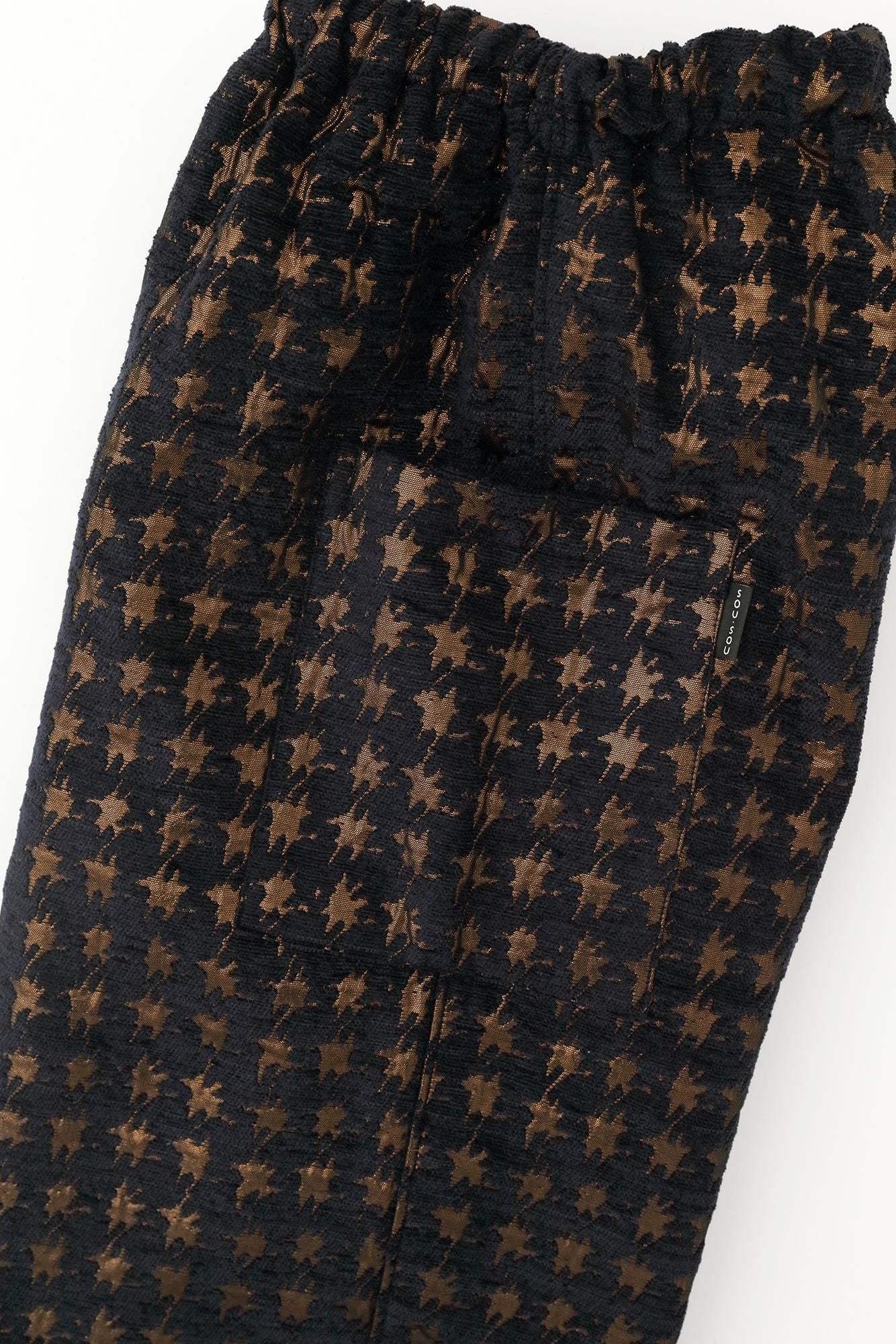 モールジャカール 裁付（たっつけ）えんゆう穿き／変わり千鳥格子（ちどりこうし） 深紺（しんこん）