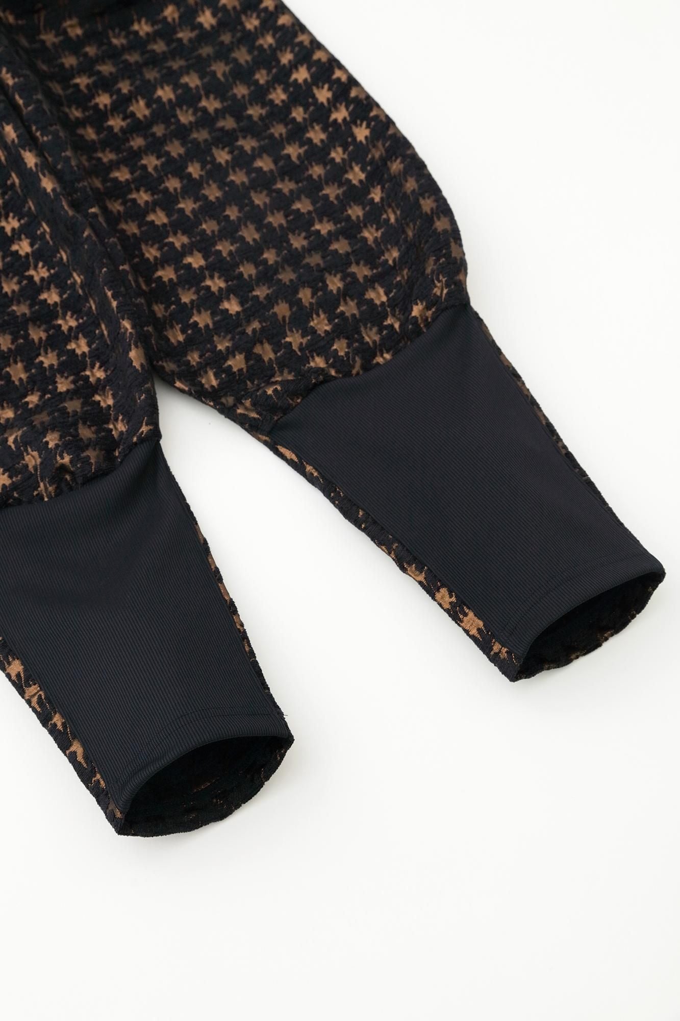 モールジャカール 裁付（たっつけ）えんゆう穿き／変わり千鳥格子（ちどりこうし） 深紺（しんこん）