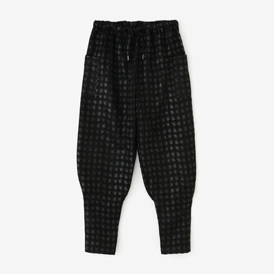 モールジャカール 裁付（たっつけ）えんゆう穿き／変わり千鳥格子（ちどりこうし） 濡羽色（ぬればいろ）