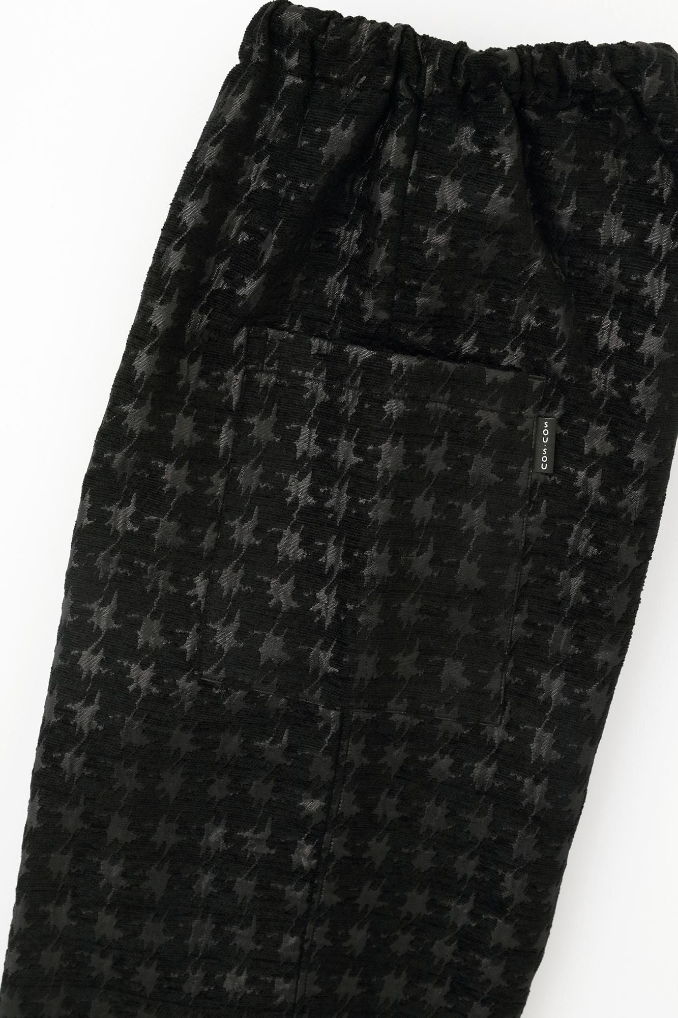 モールジャカール 裁付（たっつけ）えんゆう穿き／変わり千鳥格子（ちどりこうし） 濡羽色（ぬればいろ）