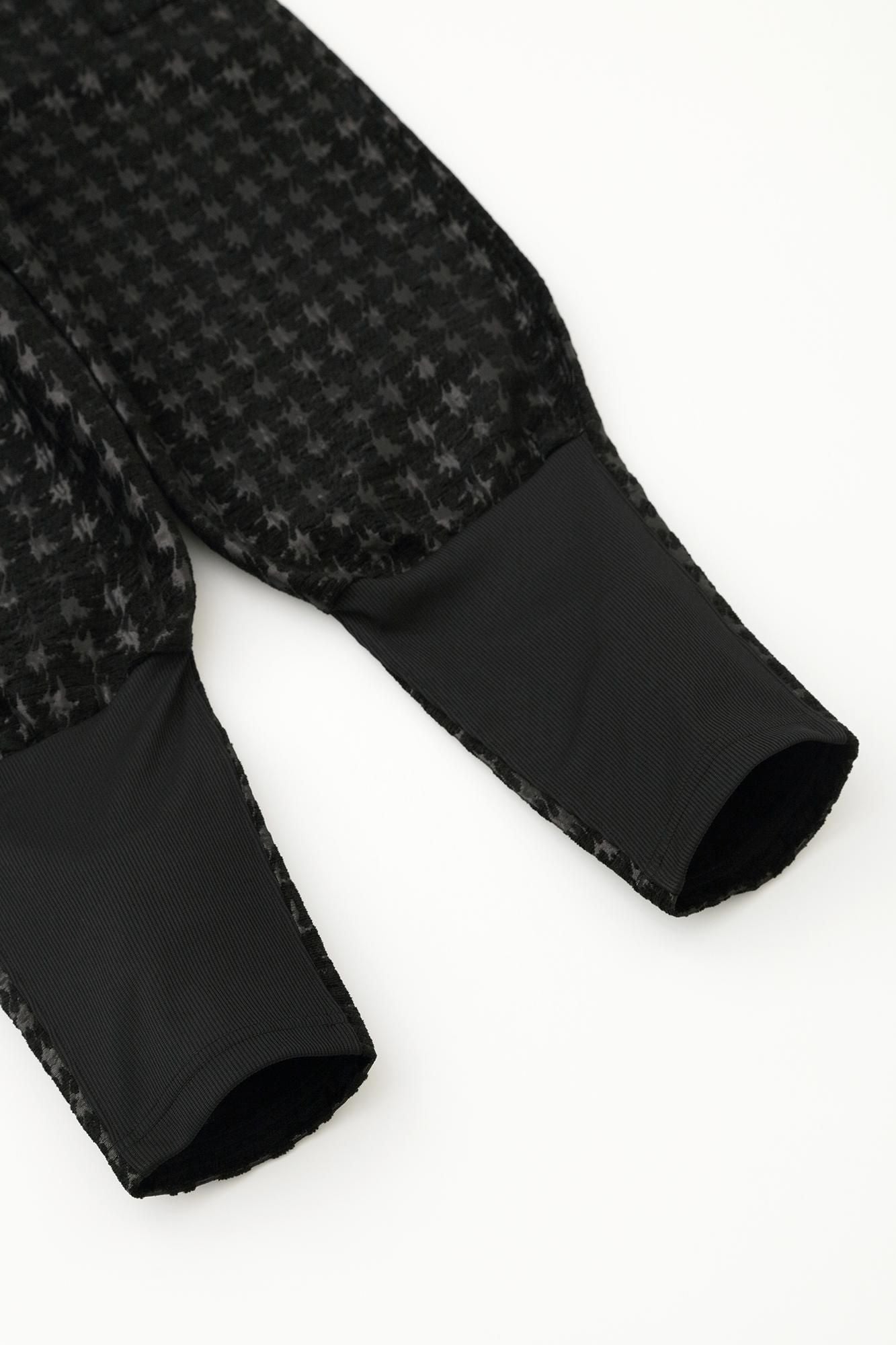 モールジャカール 裁付（たっつけ）えんゆう穿き／変わり千鳥格子（ちどりこうし） 濡羽色（ぬればいろ）