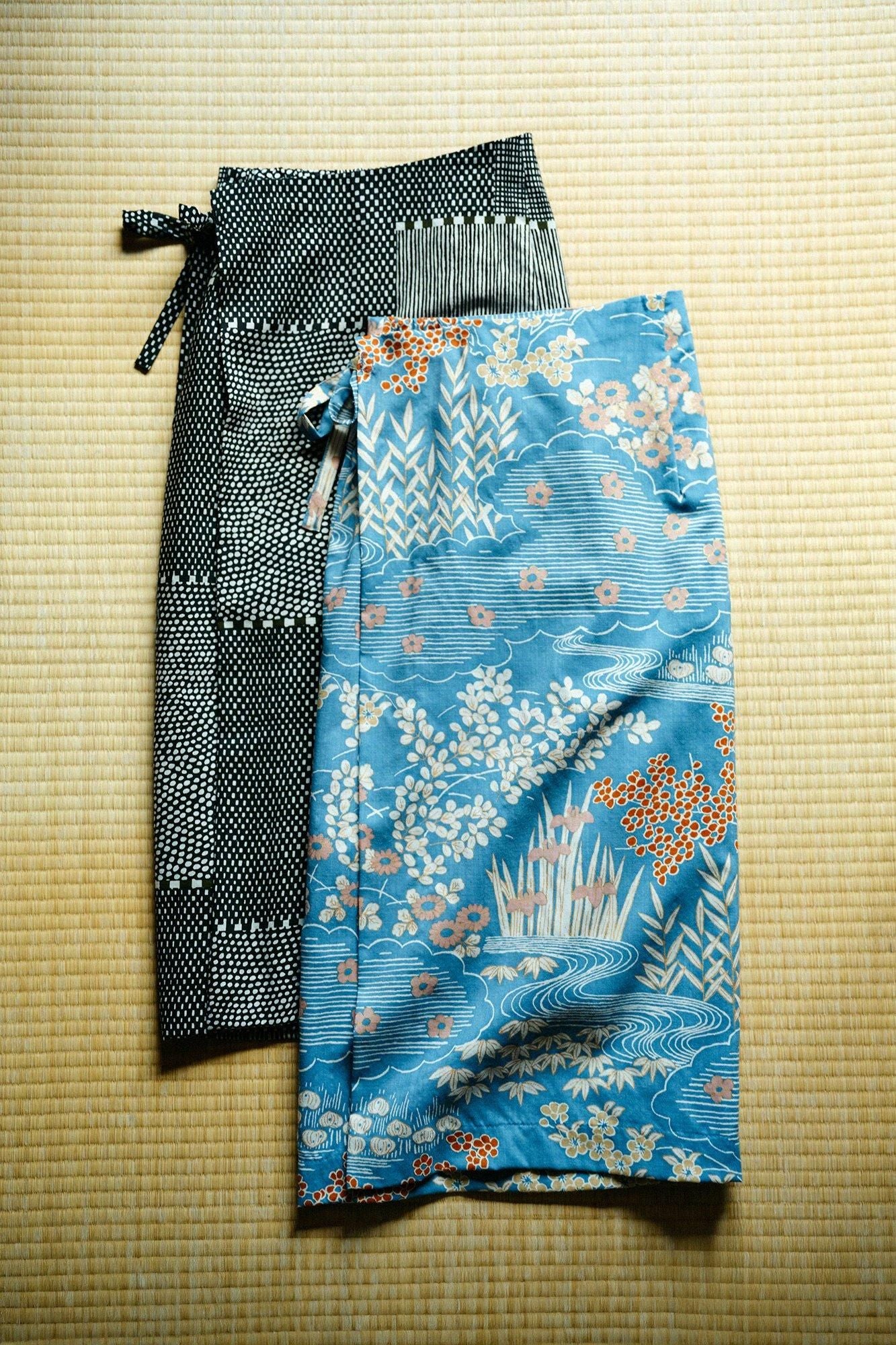 モスリン こしき／間がさね 墨黒に苔（すみくろにこけ）