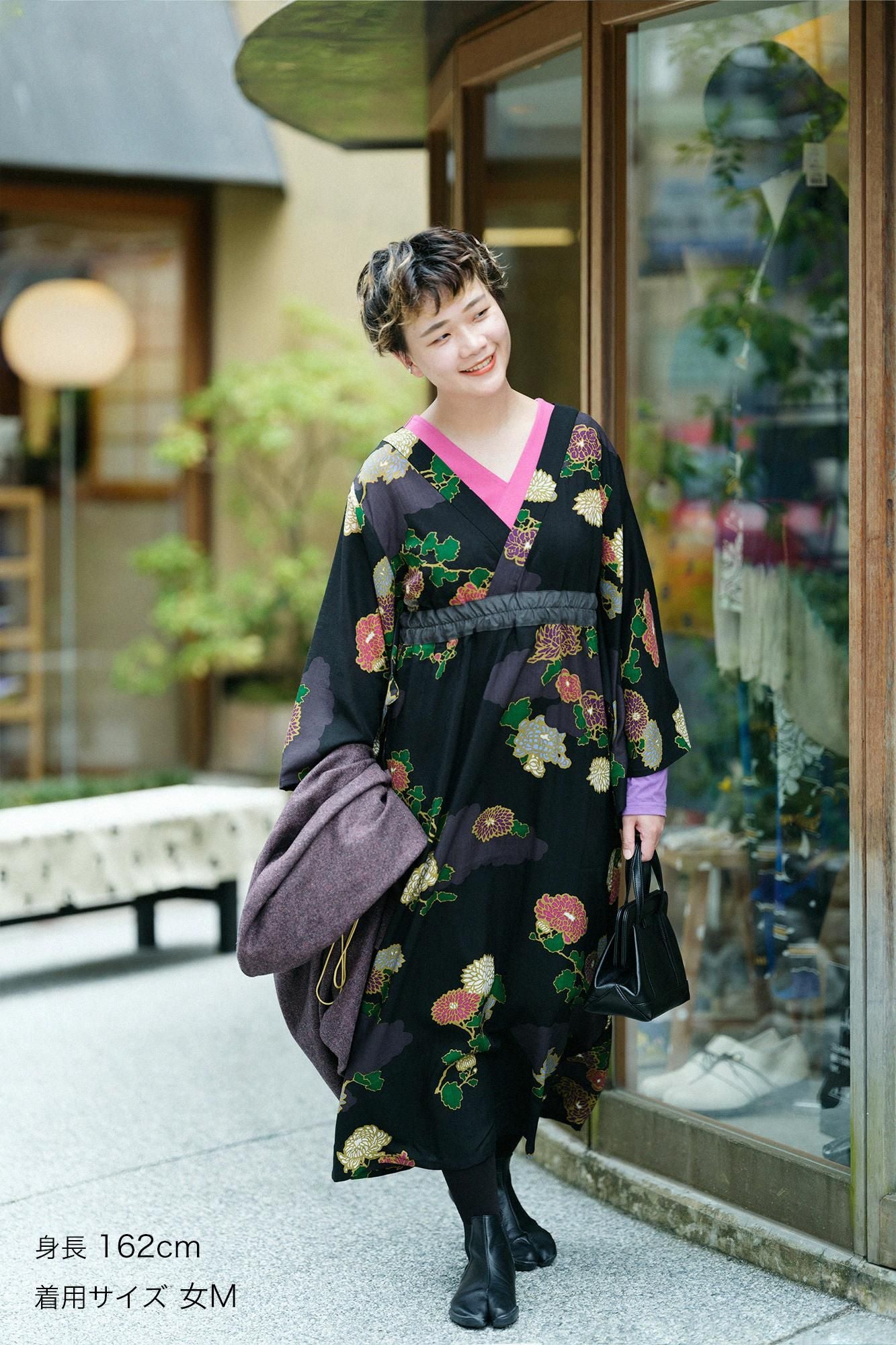 SOUSOU　モスリンみたて衣　菊づくし net限定20%OFF】モスリン 草衣（そうい） 上（うえ）／菊づくし