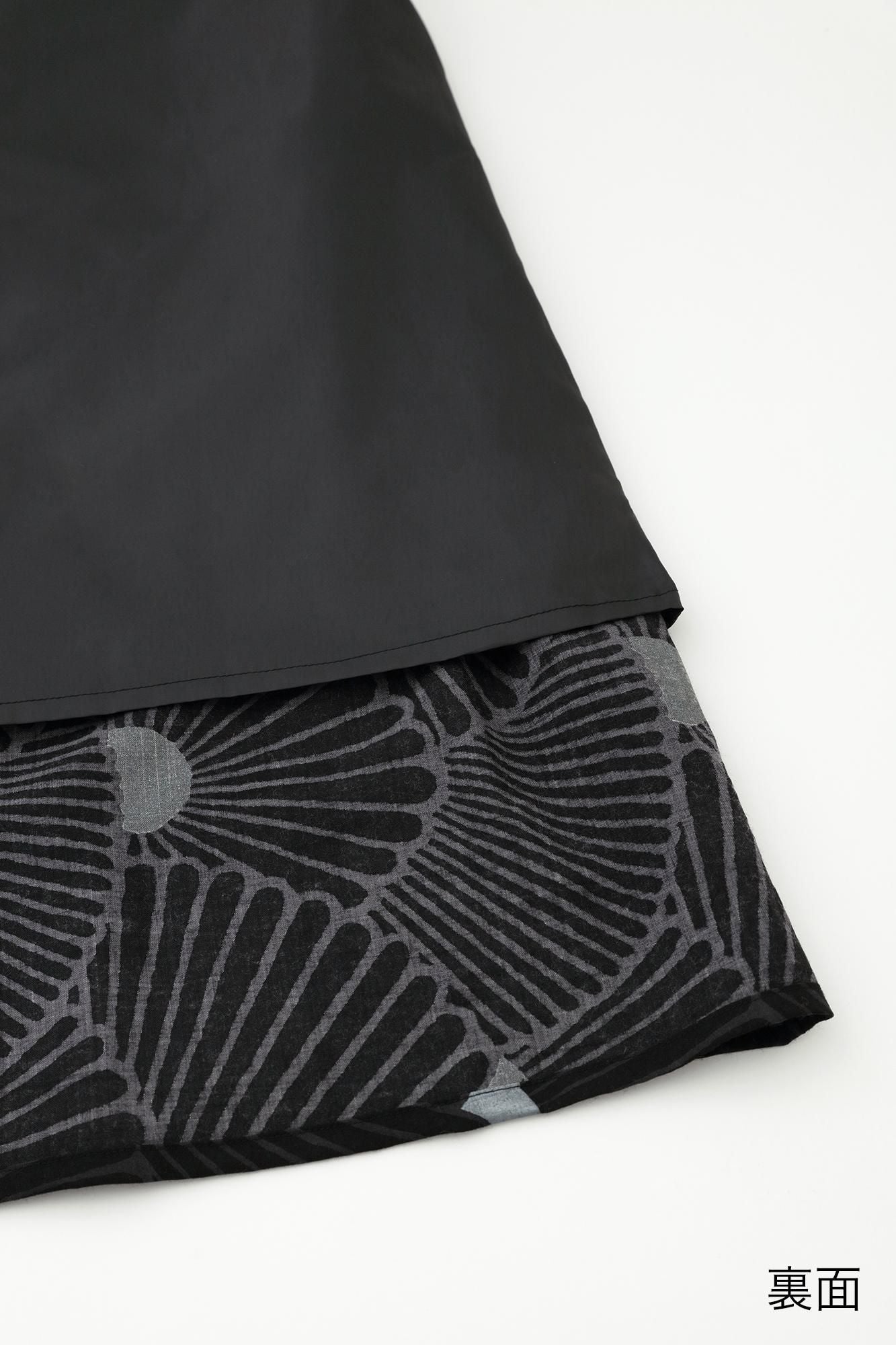 毛斯綸 和服形洋裝／菊扇