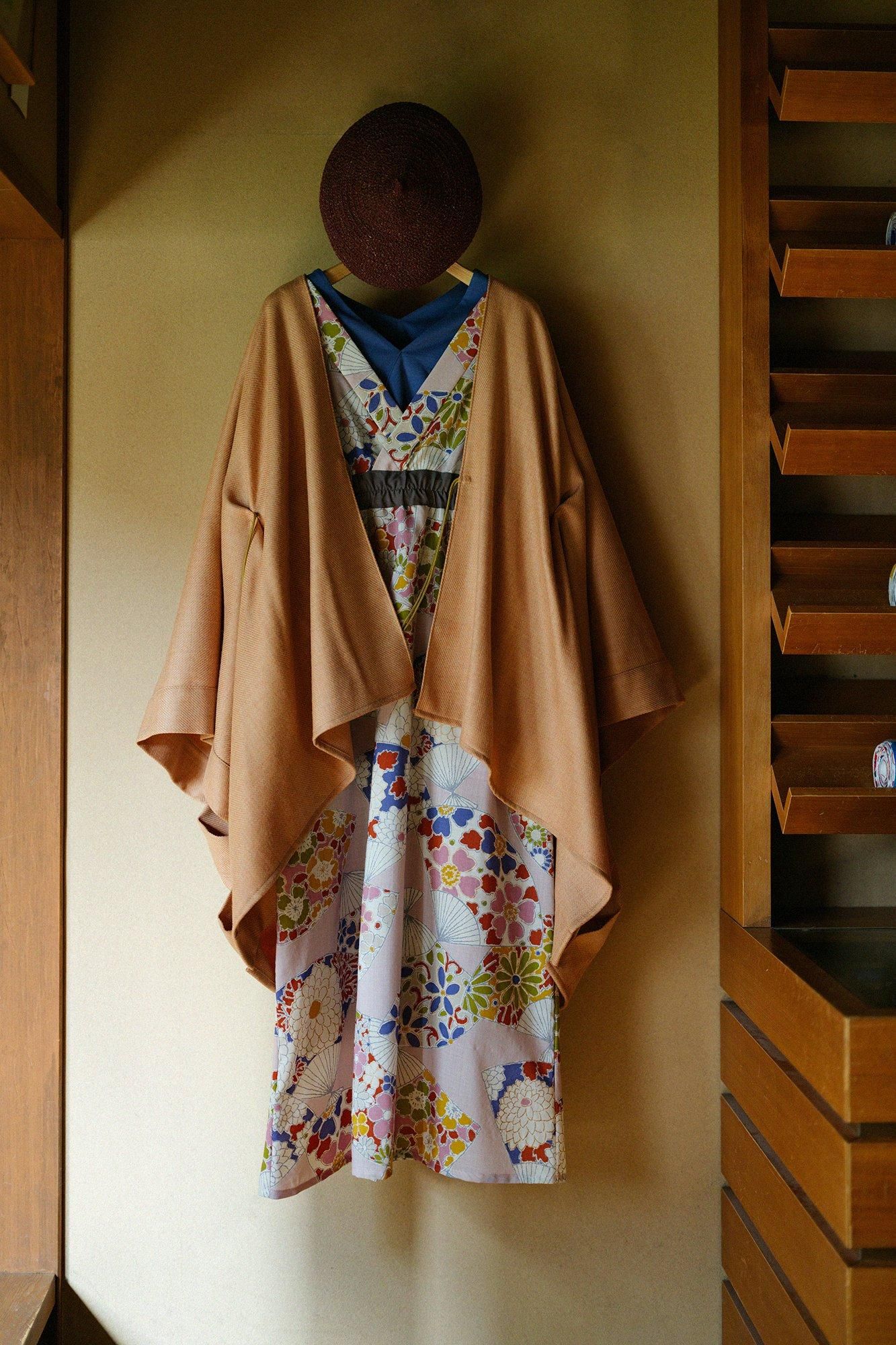 モスリン みたて衣／扇（おうぎ）