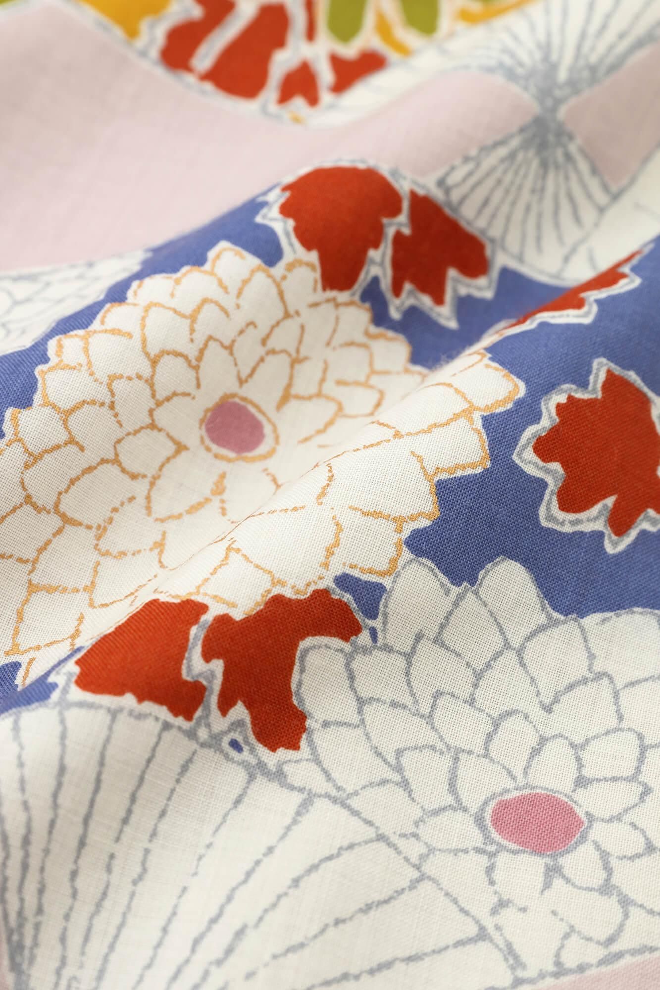 モスリン みたて衣／扇（おうぎ）