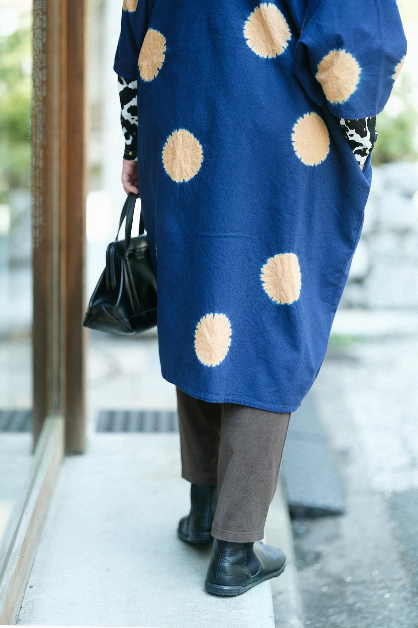 Shin Corduroy Slightly Slim-type Leggings Pants／/ Brown Black