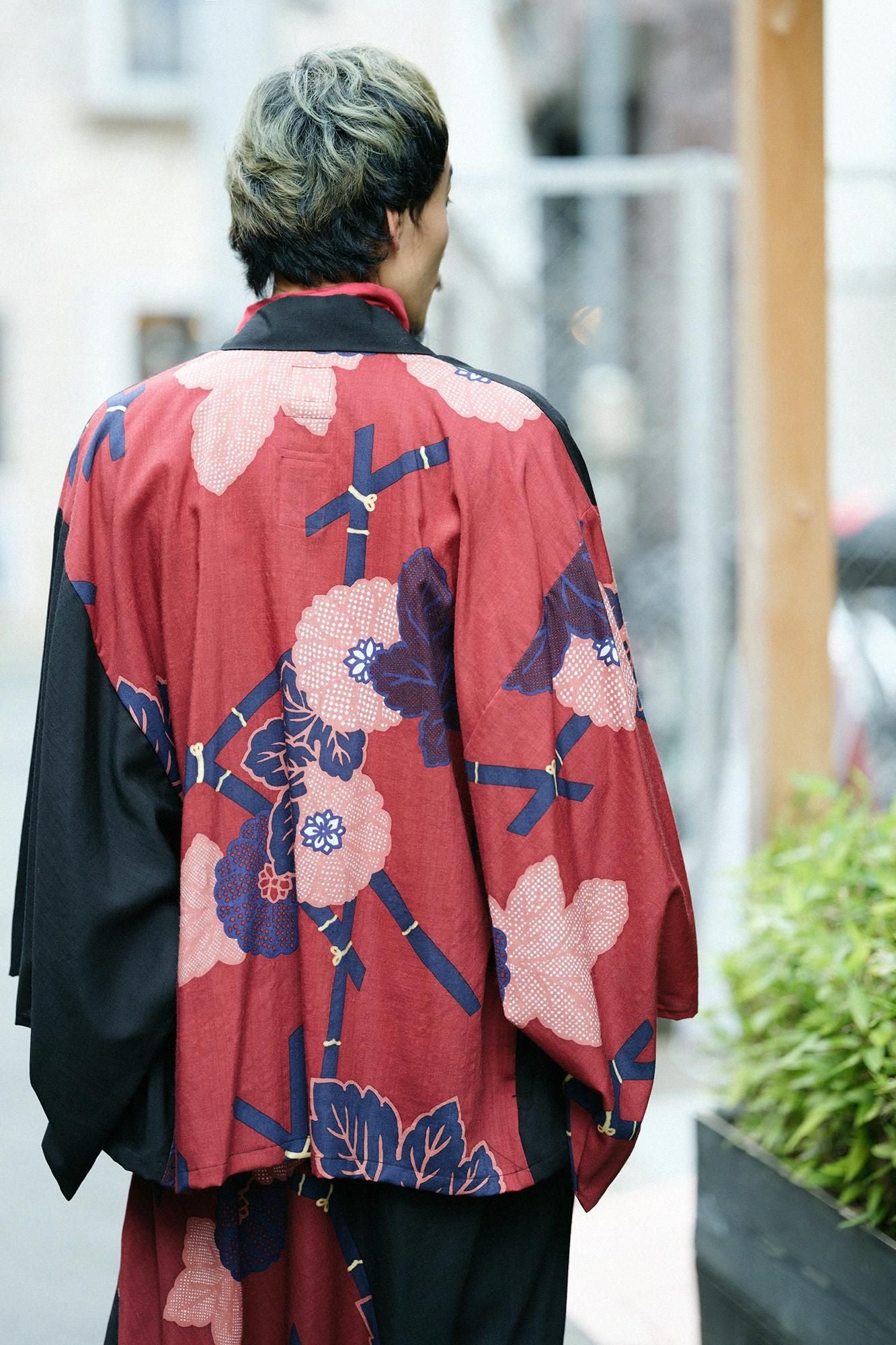 net限定20%OFF】モスリン 角袖風靡（かくそでふうび） 片身替わり（か