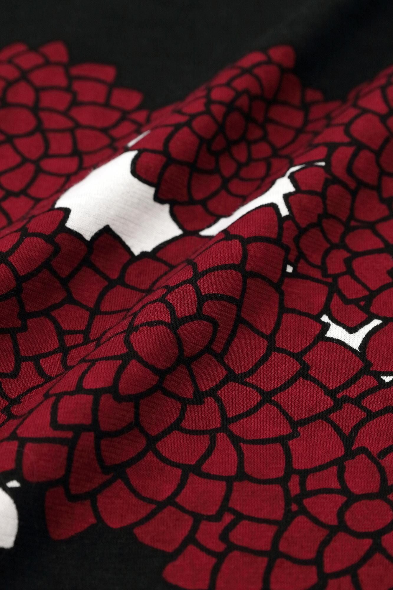 狹風靡 和服領上衣拔衣紋雲間菊