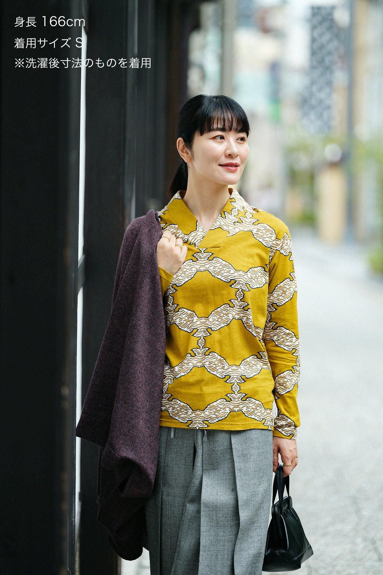 拔衣紋狹風靡 和服領上衣/武者七寶