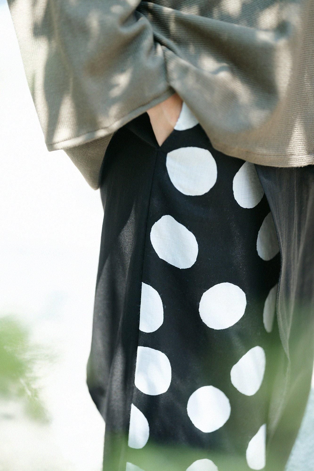 モスリン 手柄寛衣下（たかみかんいした） 片身替わり（かたみ