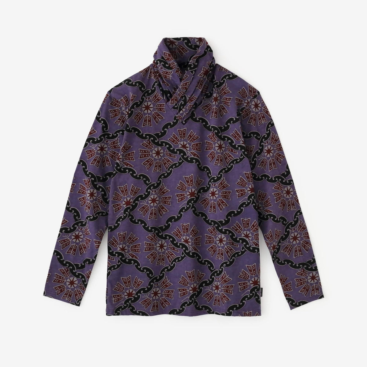 衿巻ジバン／環繋ぎ矢車文（かんつなぎやぐるまもん） 写し（うつし）