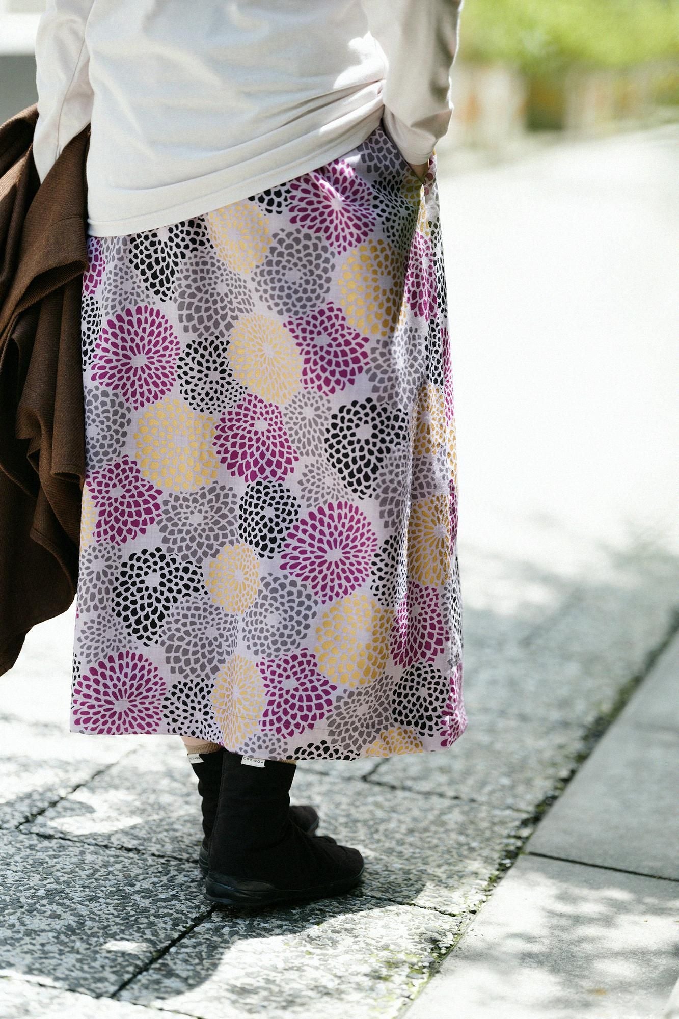 毛斯綸長裙/全菊重陽