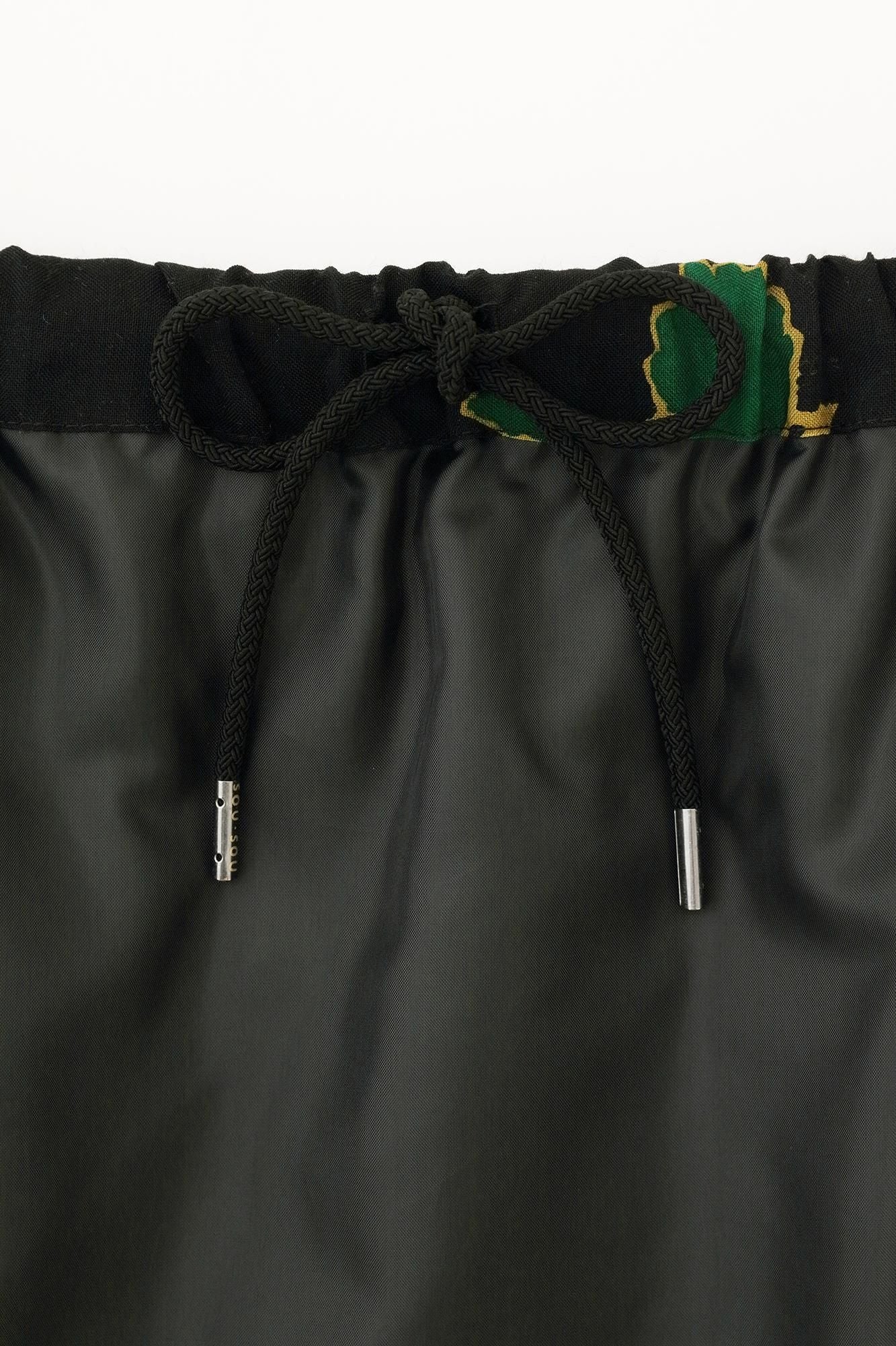 毛斯綸長裙／雲取菊