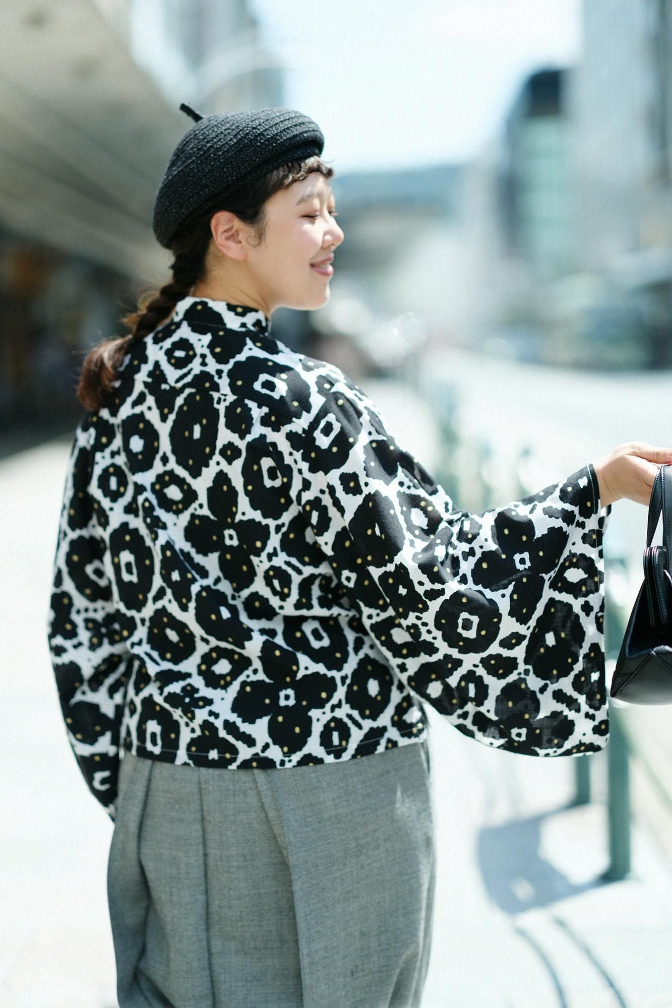 SOU・SOU モスリン 草衣 とり Mサイズ モスリン 草衣（そうい） 上（うえ）／花装飾（はなそうしょく）