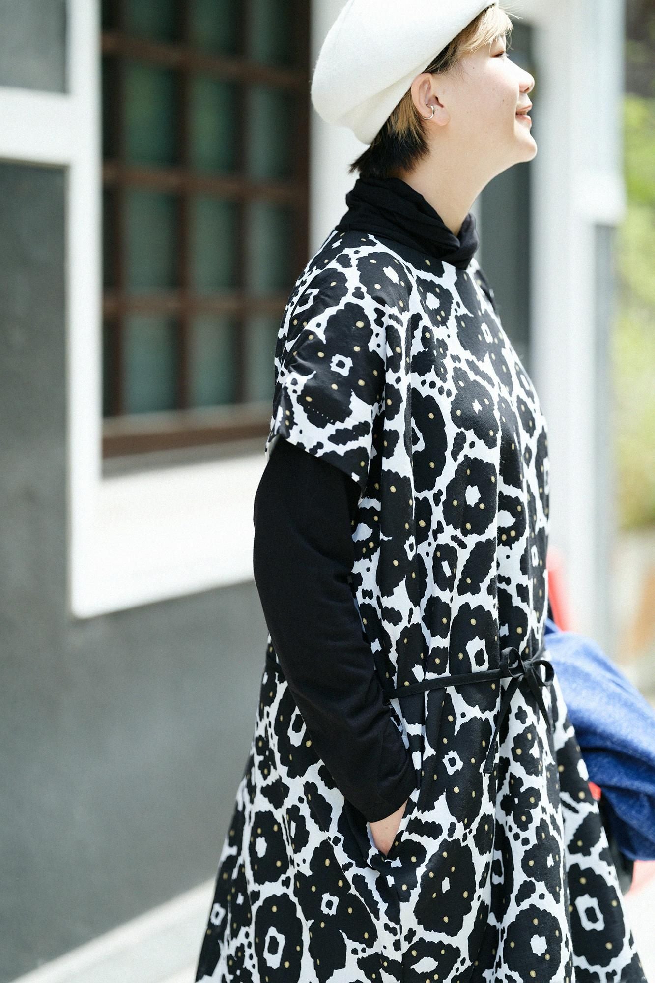 モスリン 長方形衣（ちょうほうけい）／花装飾（はなそうしょく）