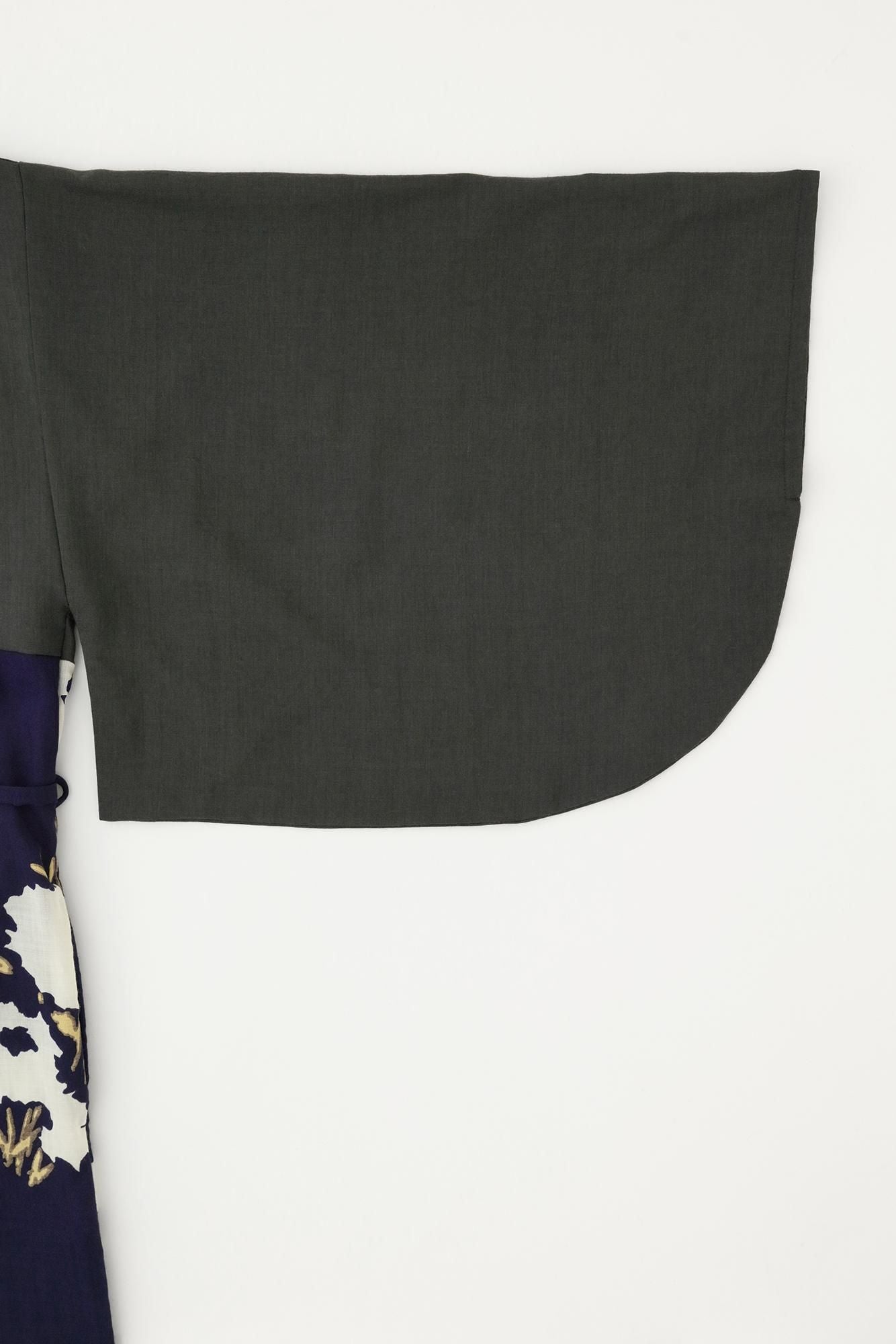 모슬린 나기나타 카리고로모(나기나타 타리고로모)/짙은회색(코이하이)×하나아카리