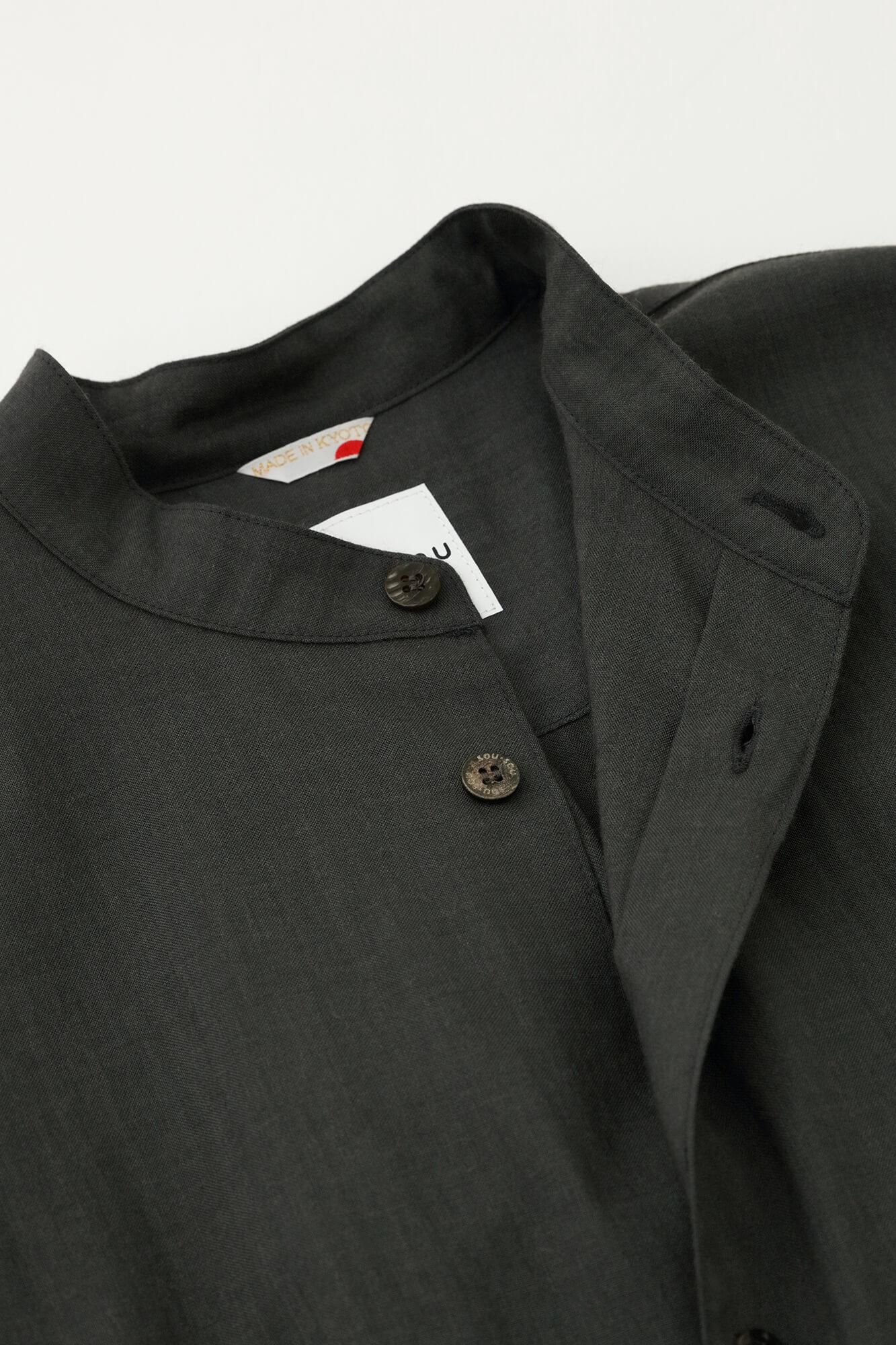 모슬린 나기나타 카리고로모(나기나타 타리고로모)/짙은회색(코이하이)×하나아카리