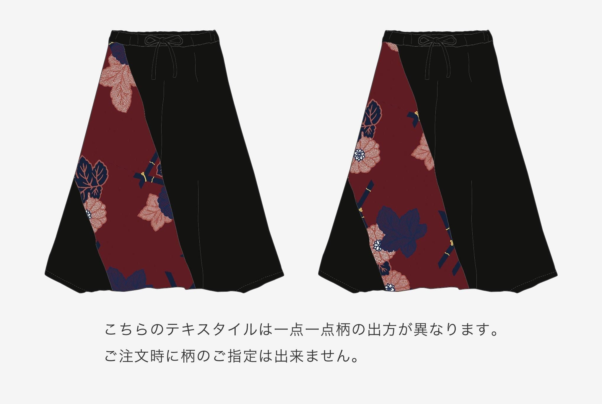 モスリン 富士（ふじ） 2.0／濡羽色（ぬればいろ）×籬菊模様（まがき