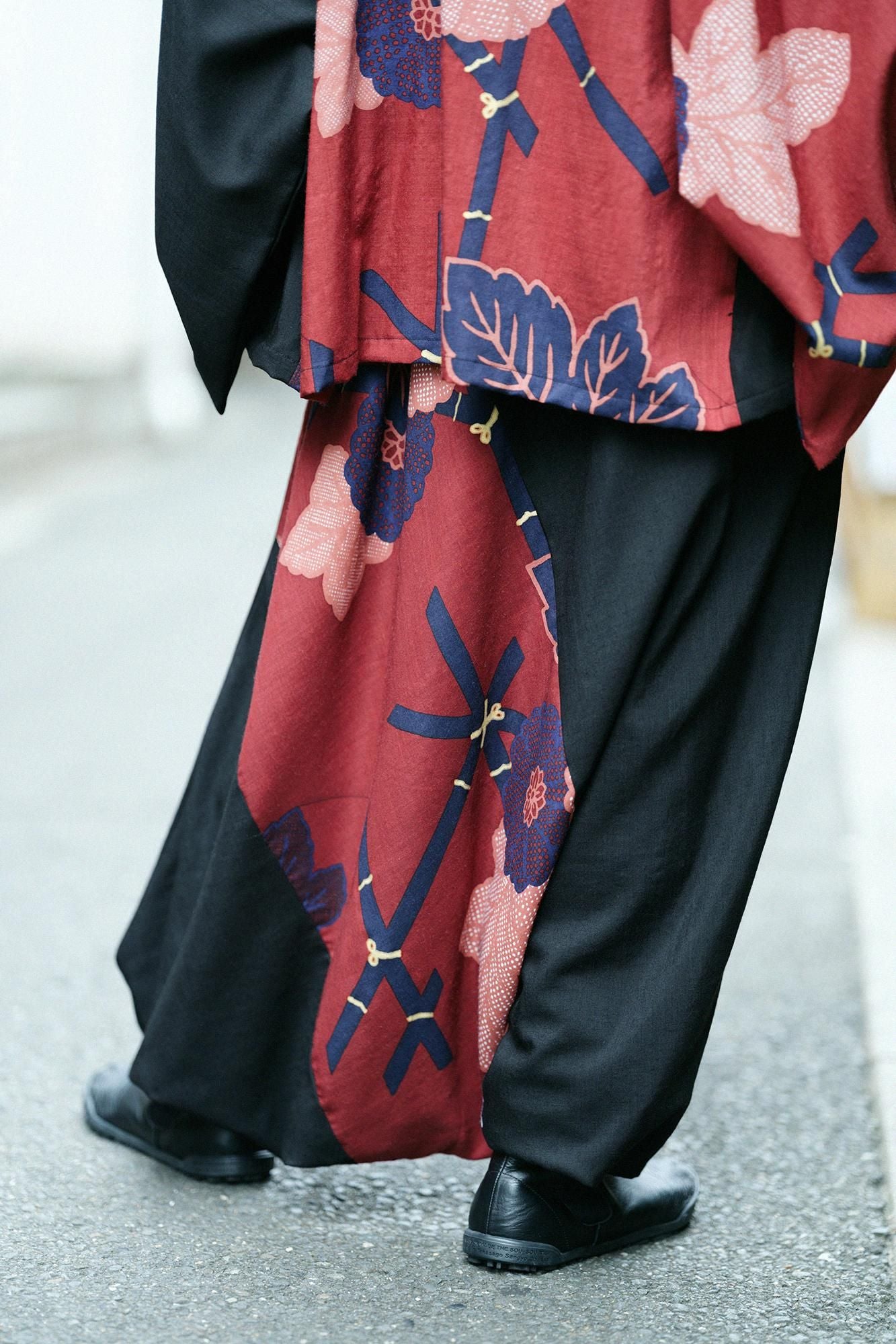 SOU・SOU 麻　富士　濡羽色×雲間に菊 SOU・SOU 麻 富士 濡羽色×雲間に菊 SOU・SOU 麻 富士 濡