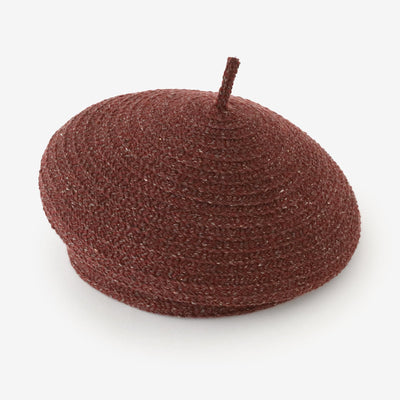 Mélange de soie_giboshi/rouge rouille chiné