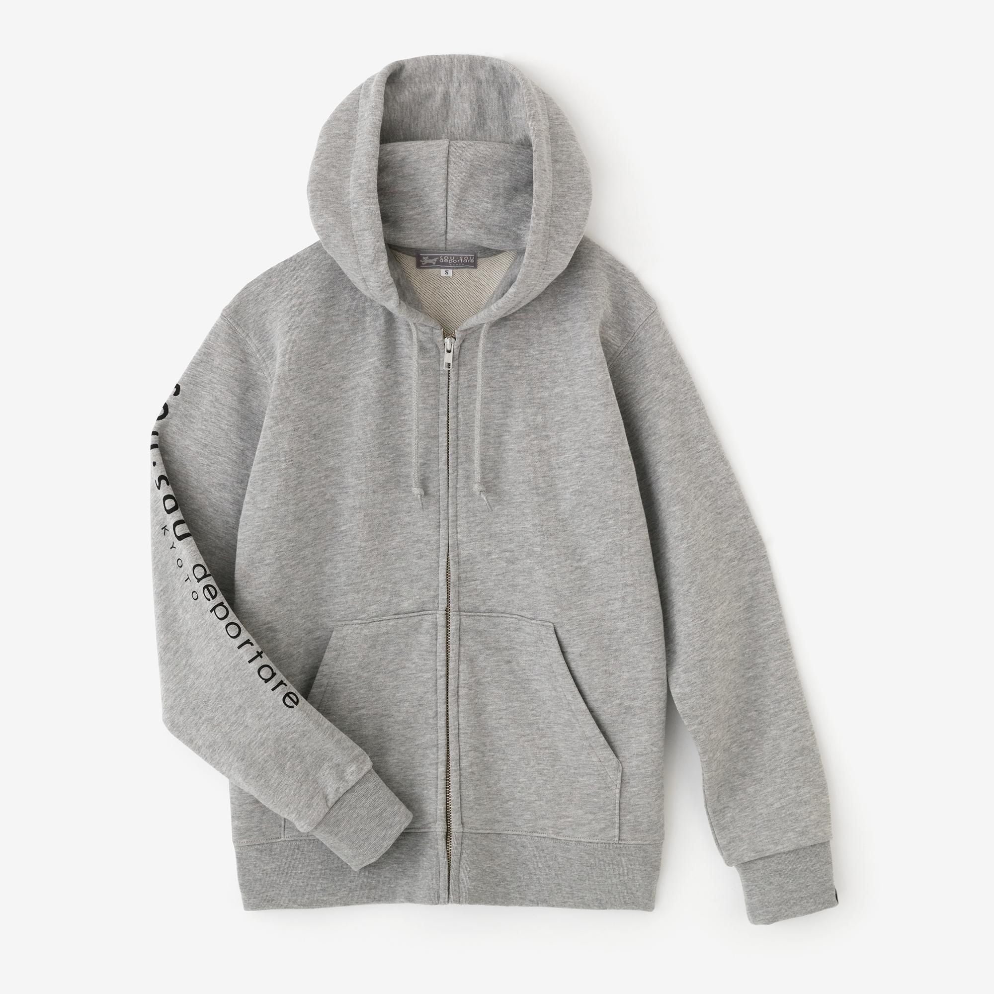 デポルターレ ZIP UP スウェットパーカー[9.7]／ヘザーグレー