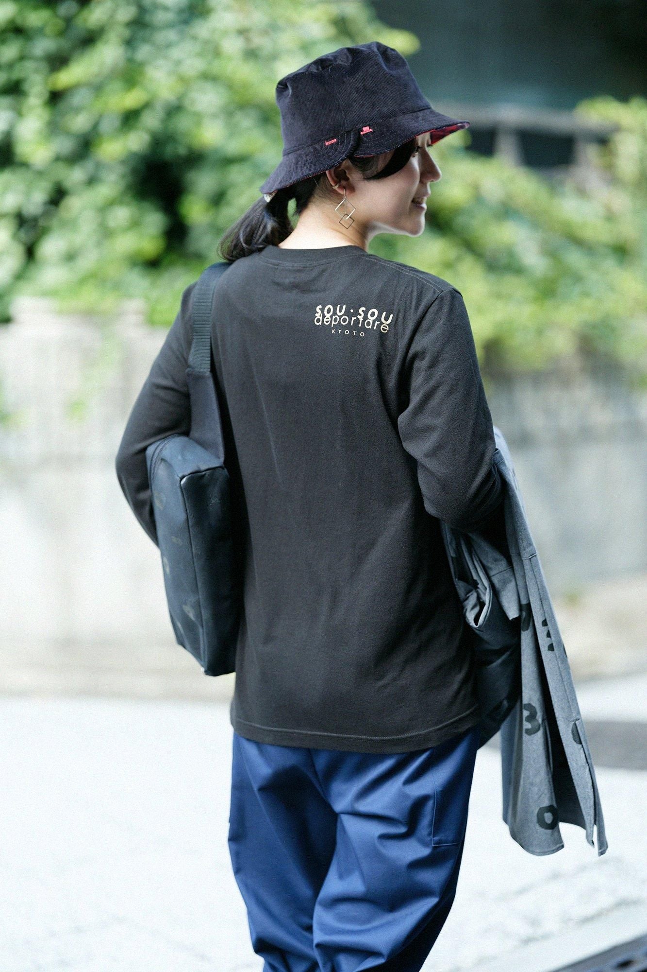 데포르타레 긴 소매T셔츠[5.6]／블랙