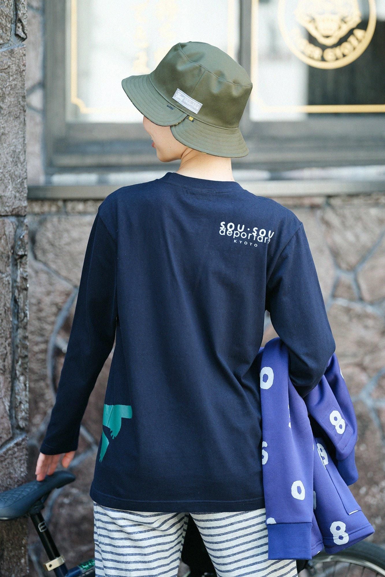 デポルターレ 長袖Tシャツ[5.6]／ネイビー