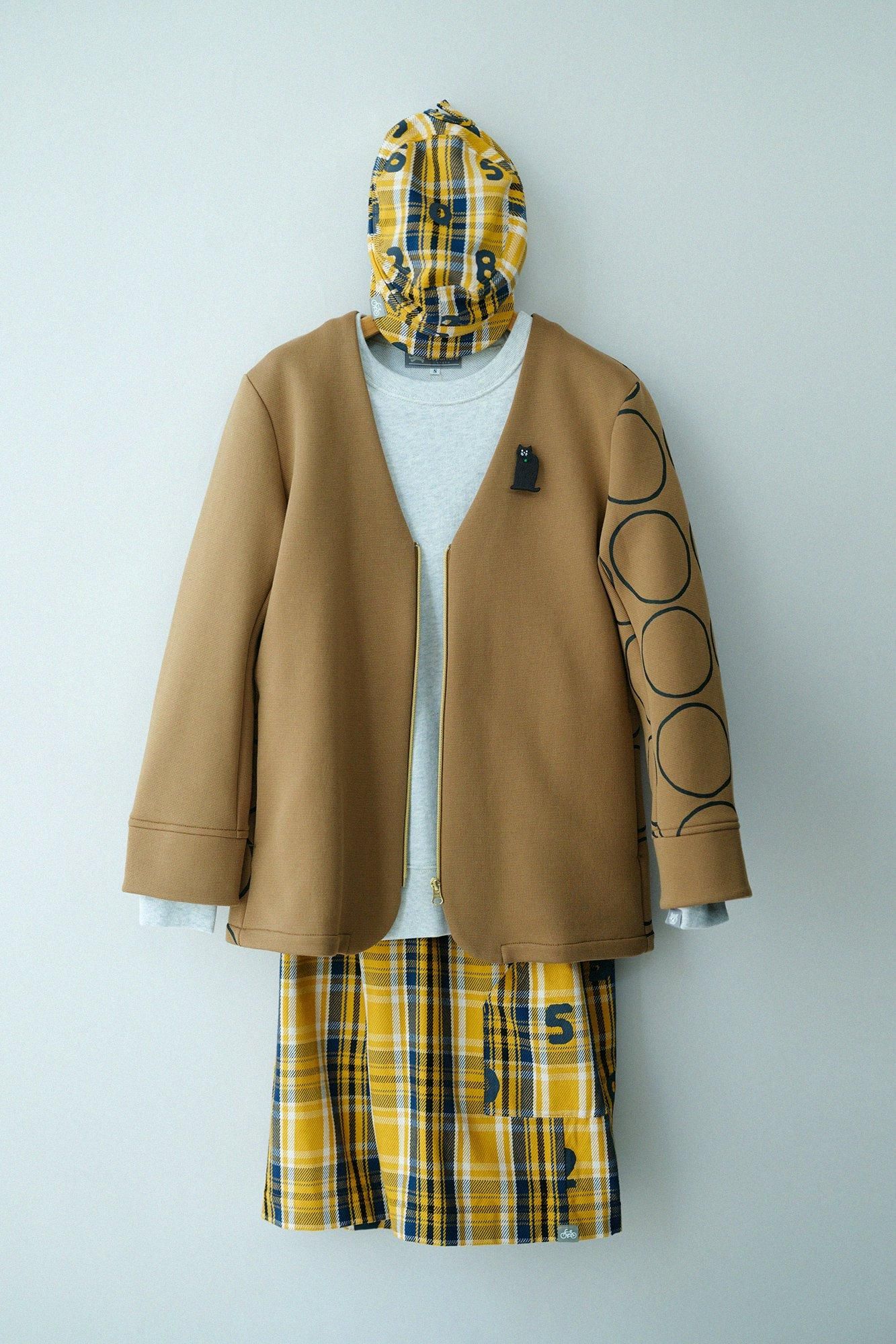 ヘビーツイルチェック BIKE ワークキャップ／SO-SU-U 黄金色