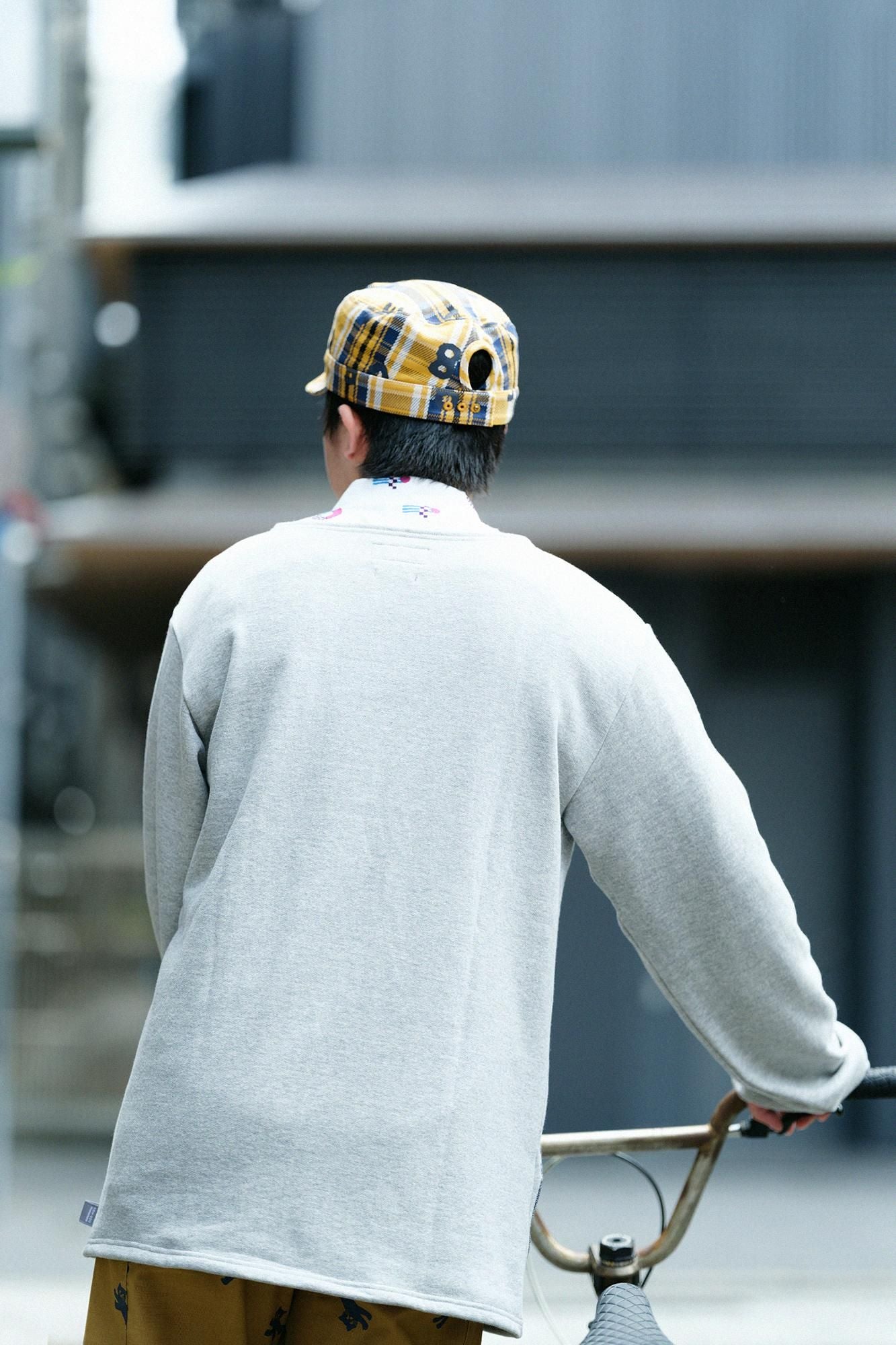 헤비 트윌 체크 BIKE 일하다캡／SO-SU-U 노란색