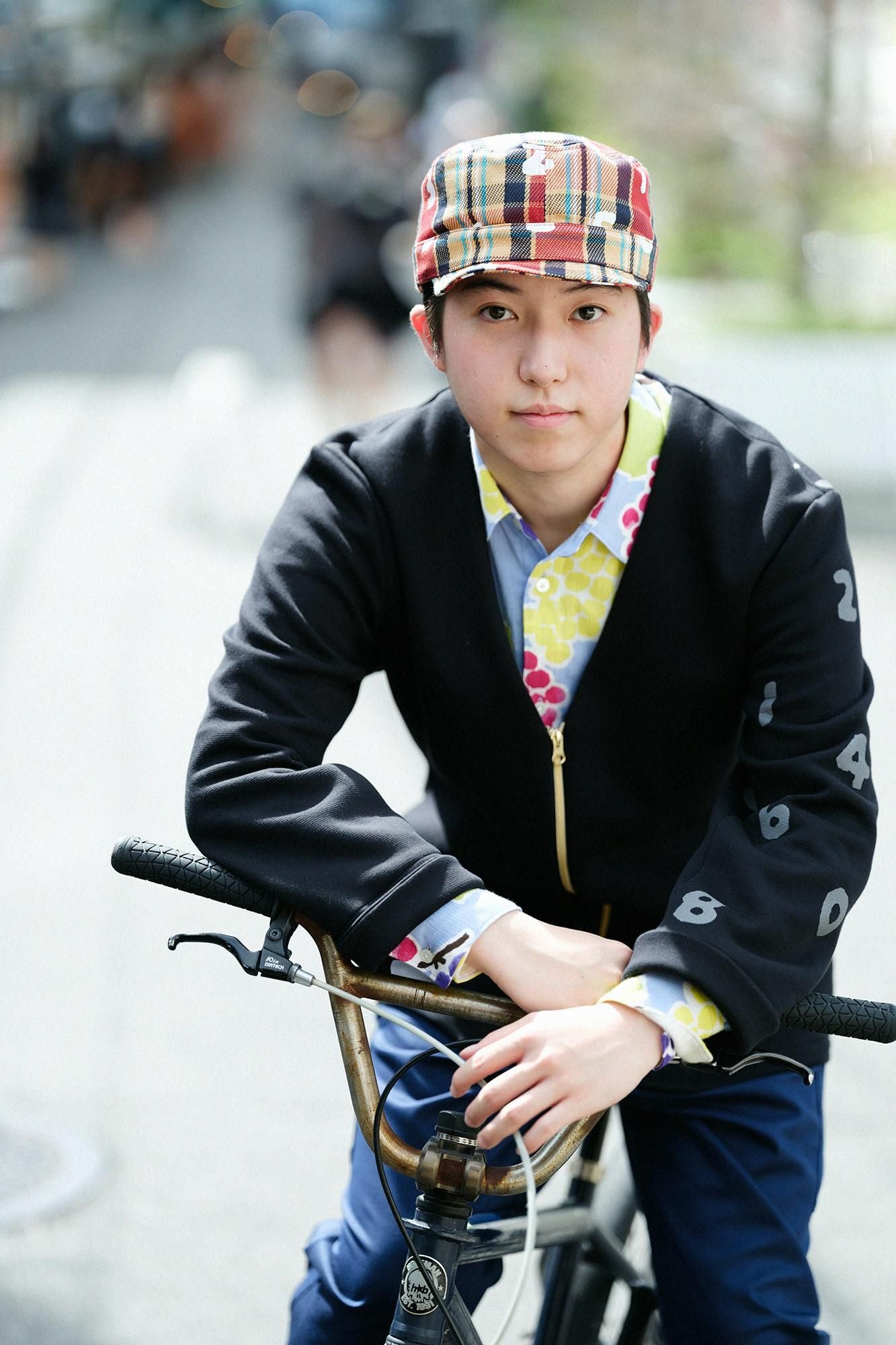 Karierte BIKE-Arbeitsmütze aus schwerem Twill/SO-SU-U Dunkelbraun