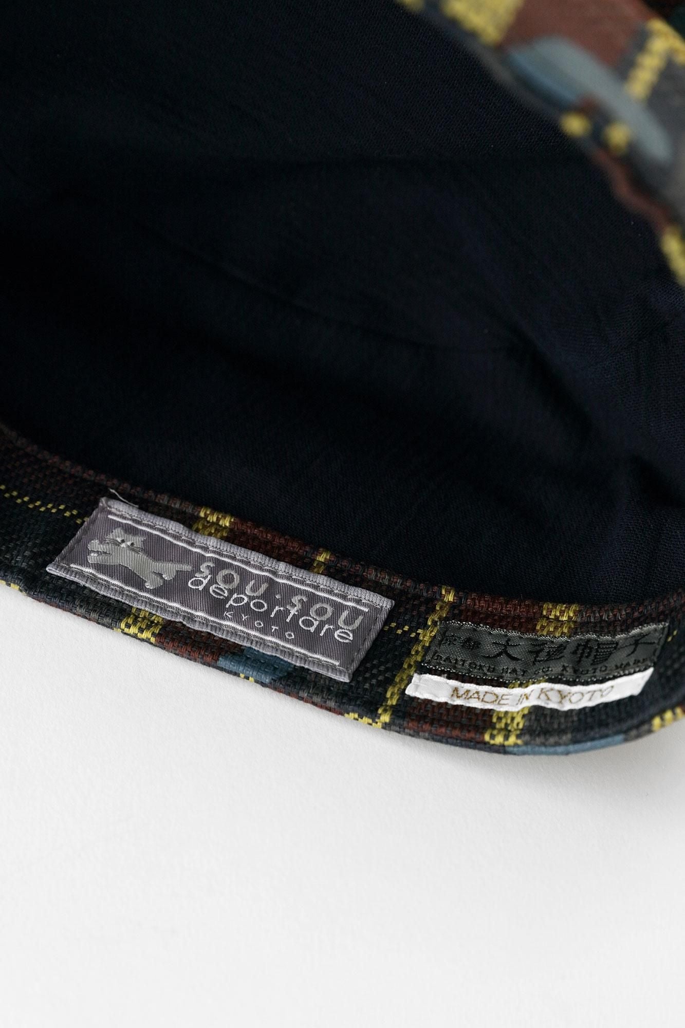 Heavy TwillCheck BIKE workCap／SO-SU-U Greyish Matcha Color