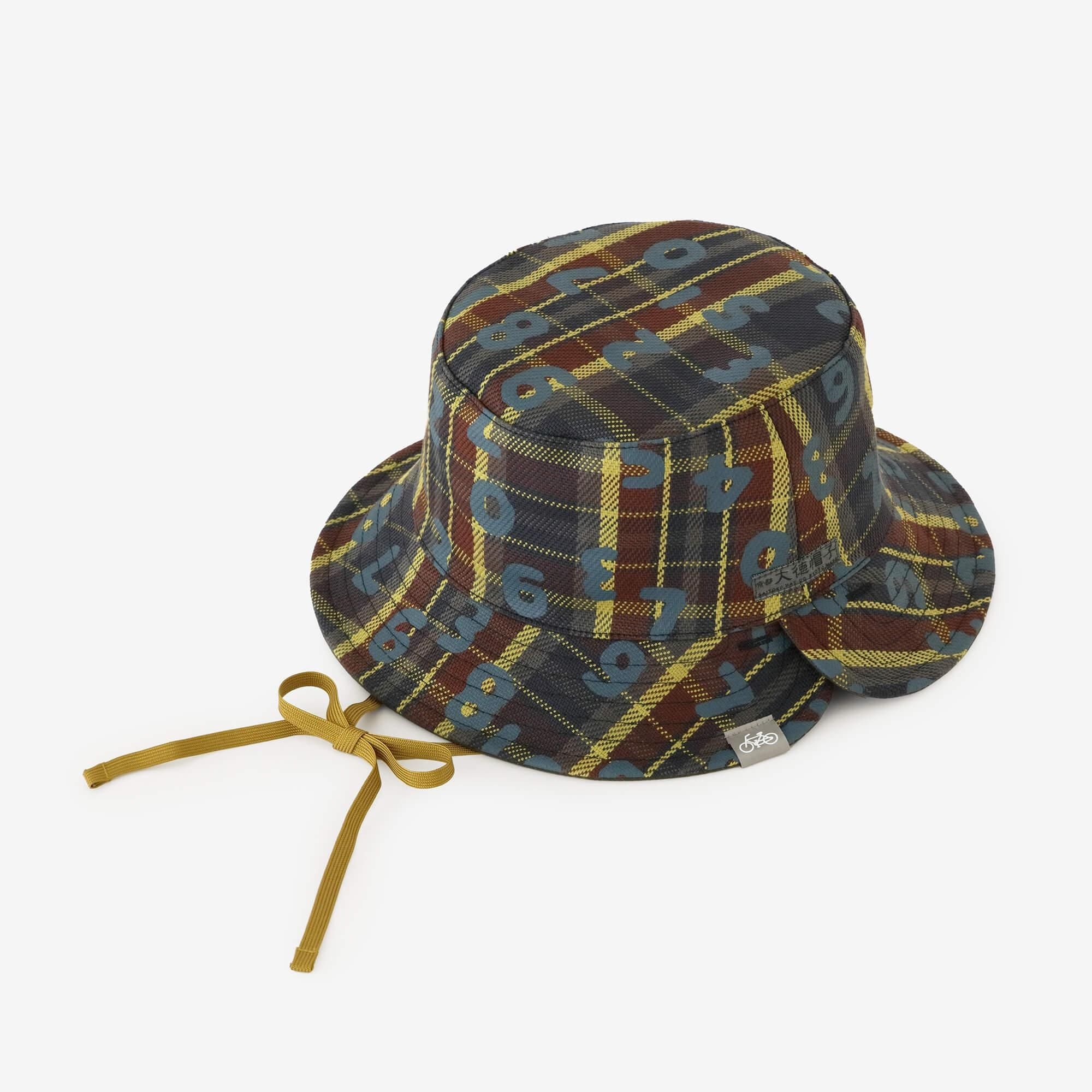 【net limited】Heavy TwillCheck Reversible BIKE HAT／SO-SU-UKon Set（Shouka） Greyish Matcha Color
