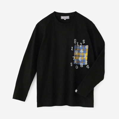 長袖 ポケットTシャツ[5.6]／ブラック×SO-SU-U昆（こん）