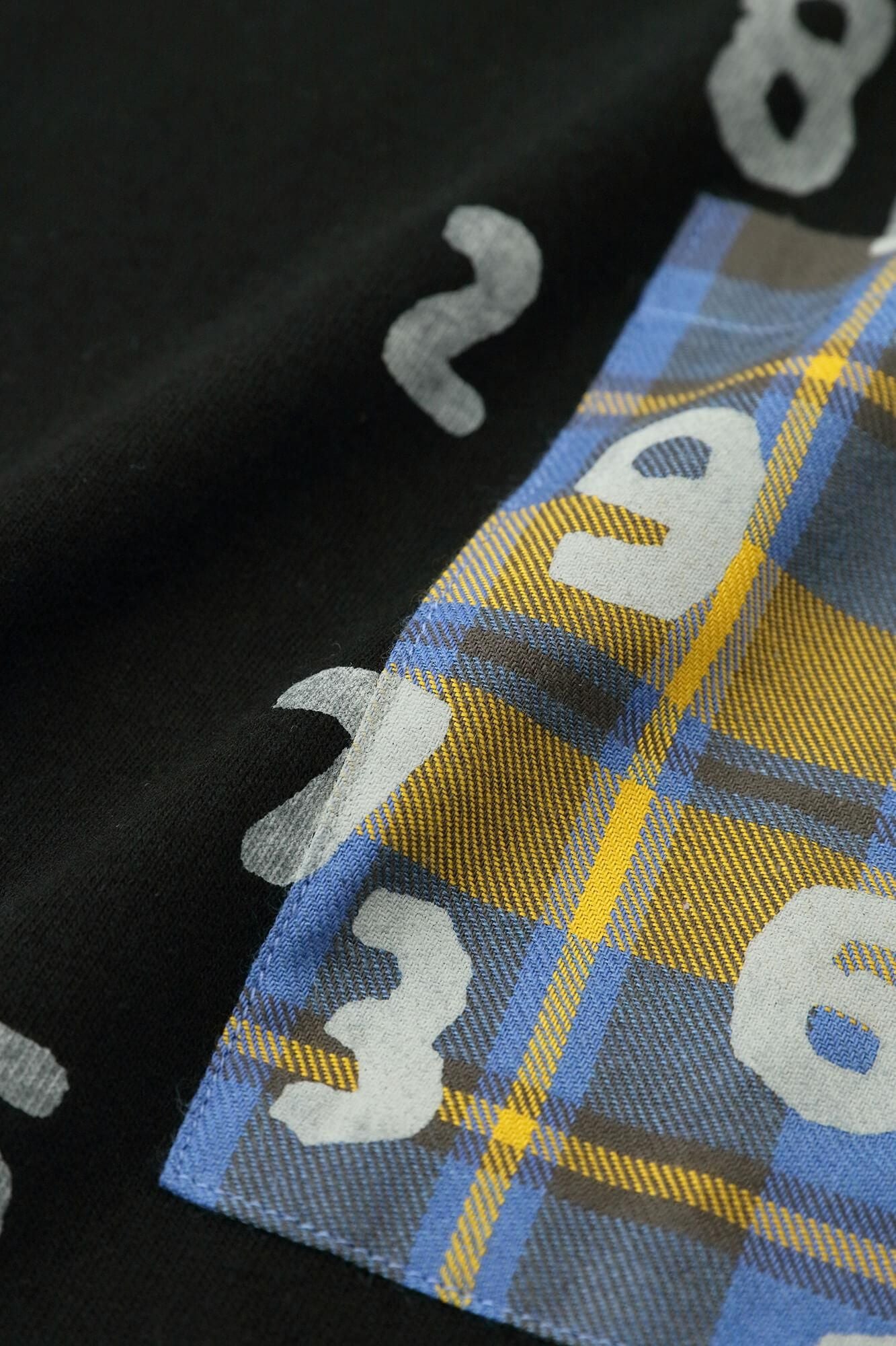 长袖口袋T恤 [5.6]/黑色 x SO-SU-U Kon