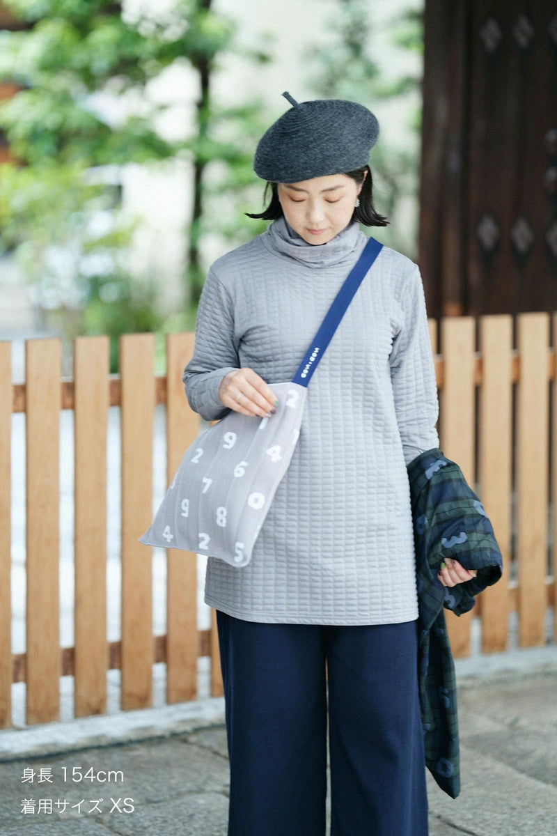 キルティングニット ツイストタートル L/Sチュニック