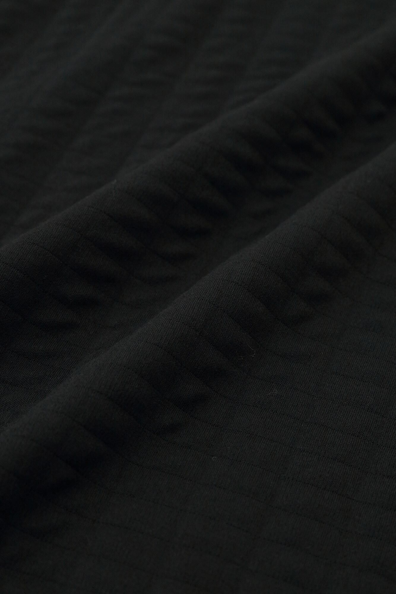 퀼트 니트 트위스트터틀 l/s 튜닉/검은색