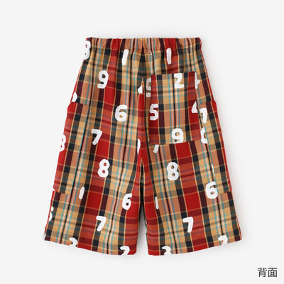 【net限定】ヘビーツイルチェック BIKEショーツ／レッド×SO-SU-U