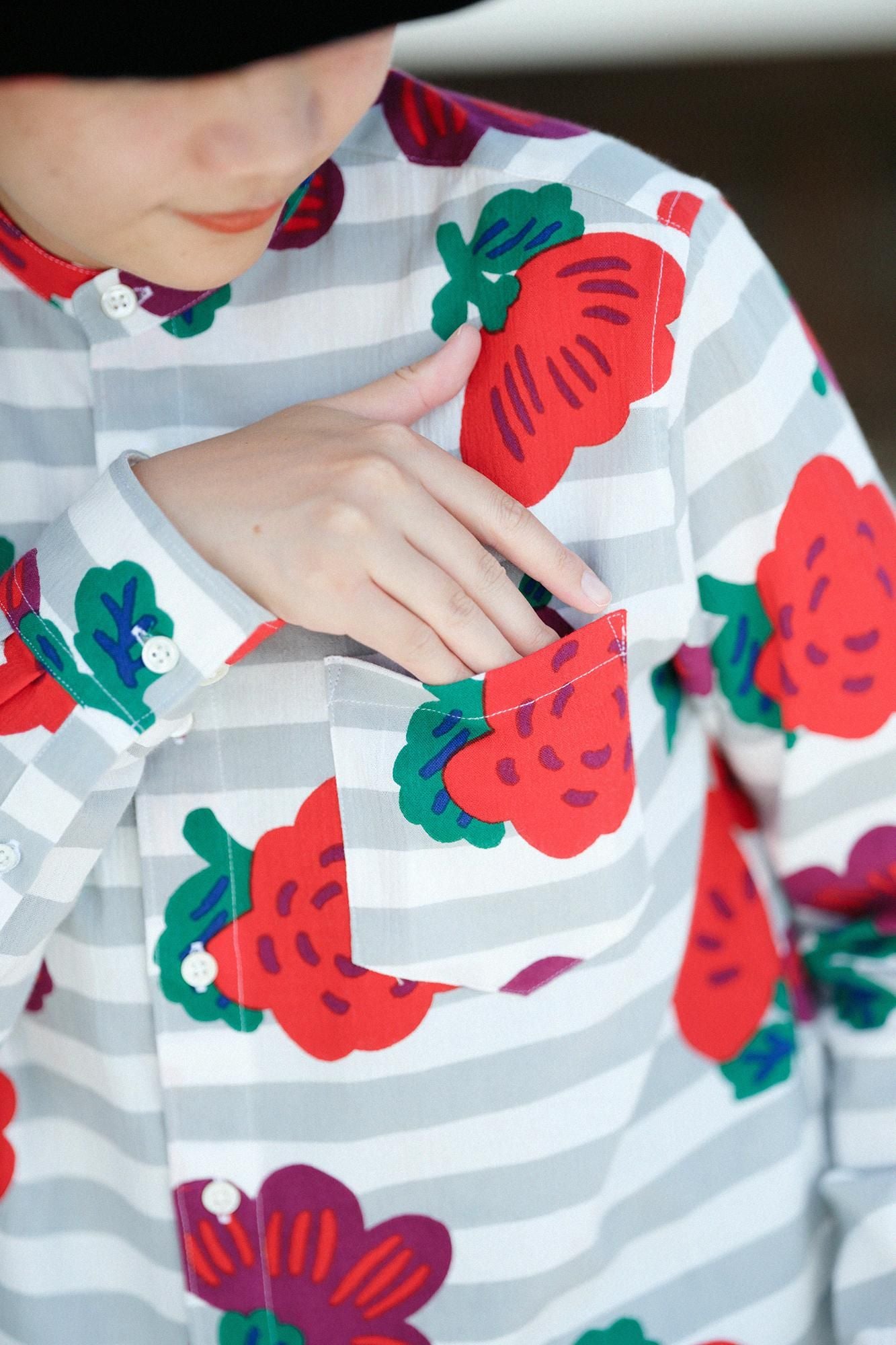 타카시마치지미 20/20 스탠드칼라 셔츠／소꿉친구