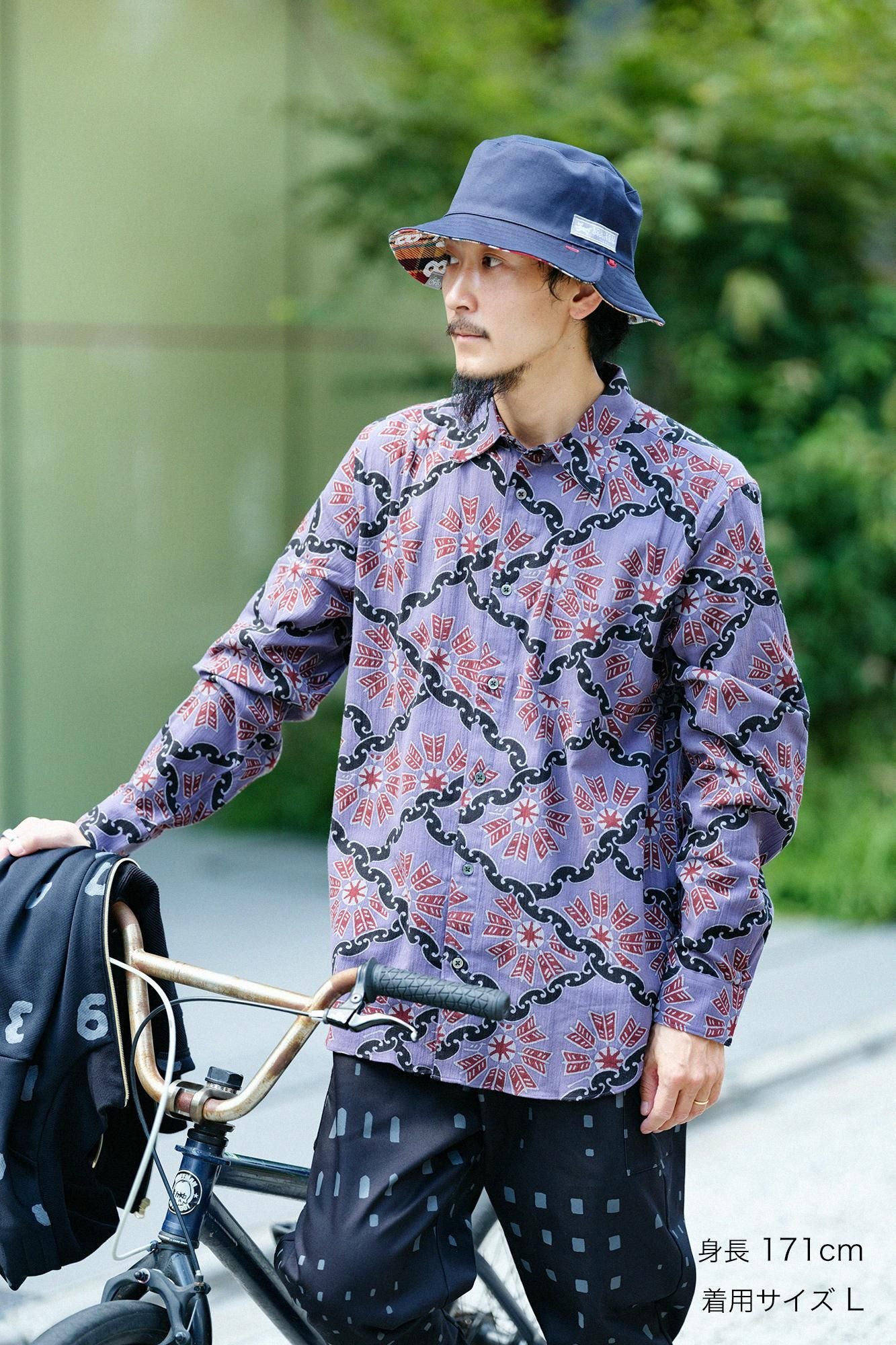 Chizimi Cotton 20/20 Shirts／Continuation of Arrow Wheel-Recreation