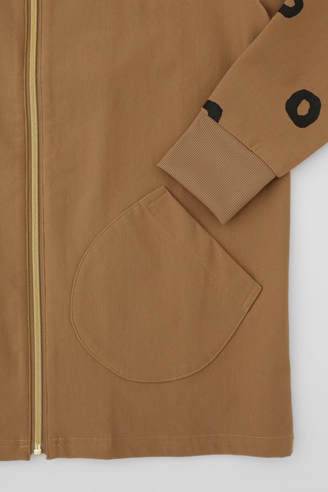 Fleece Brushed LiningJersey ZIP UP BIKE Blouson／deYellow ocher×SO-SU-U