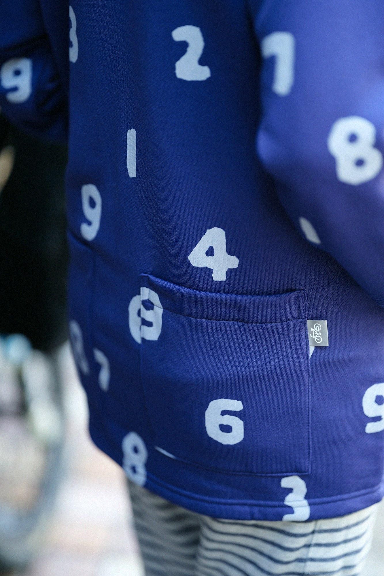 net限定】裏毛 ZIP UP BIKEブルゾン／SO-SU-U 紺青（こんじょういろ）