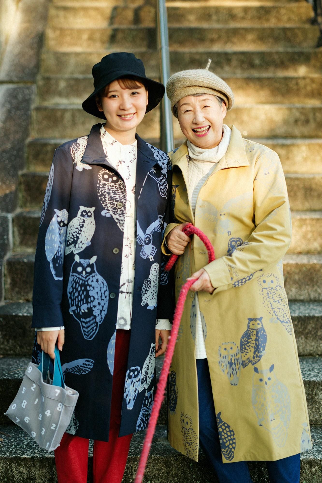 【online한정】웨더 클로스 스탠드칼라 롱코트／올빼미 짙은 남색