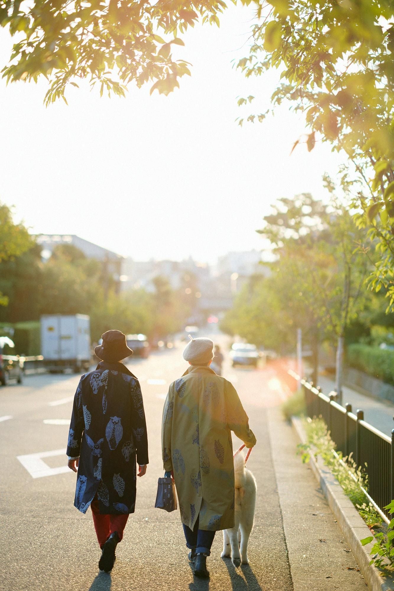 net限定】ウェザークロス スタンドカラー ロングコート／ふくろう 深紺