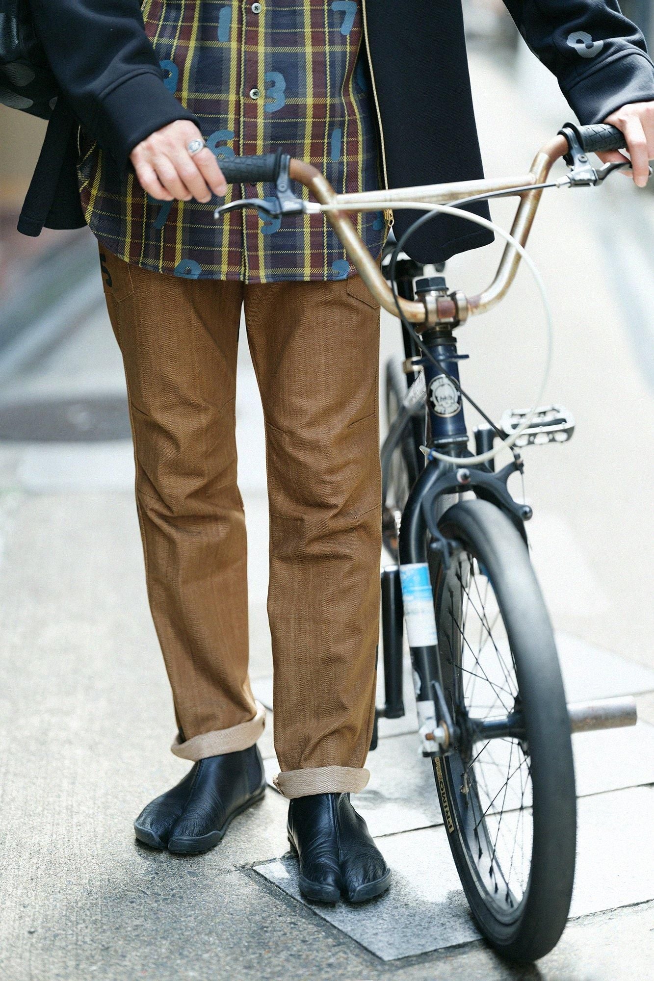 弹力牛仔 BIKE 工装/青铜 x SO-SU-U