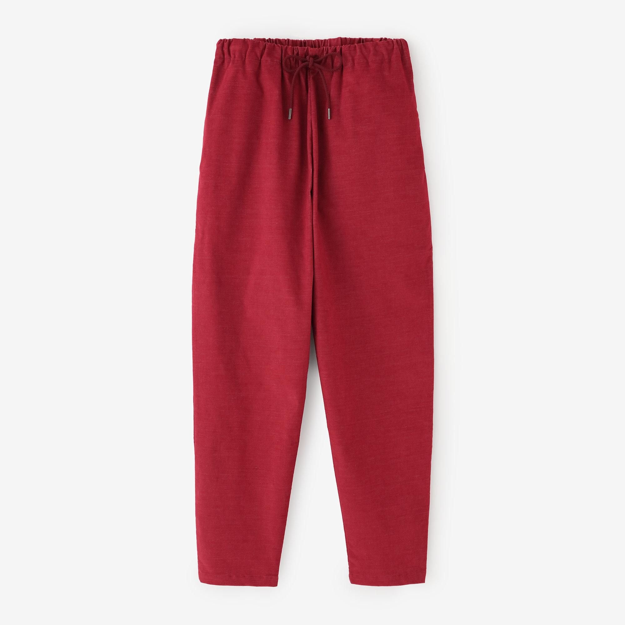 net限定】ストレッチ リネンレーヨン イージーテーパードパンツ