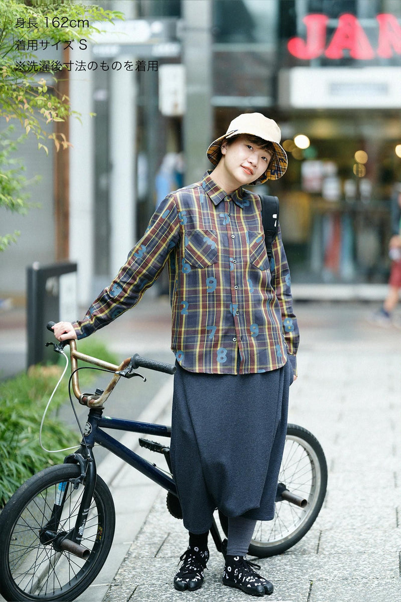 重磅斜纹格纹衬衫